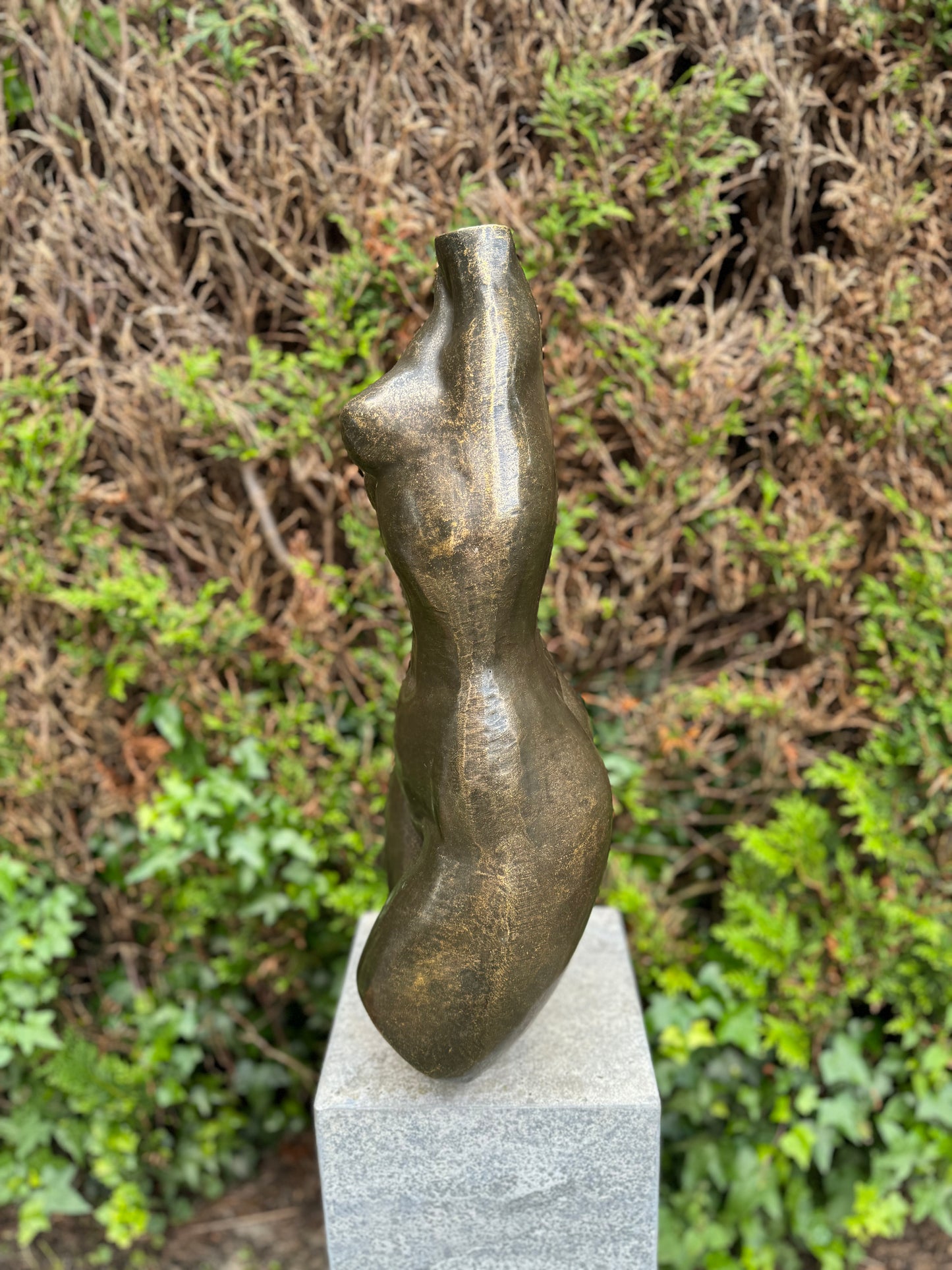 Curved Torso – Bronze Sculpture. 26x20x62cm - 12.5Kg