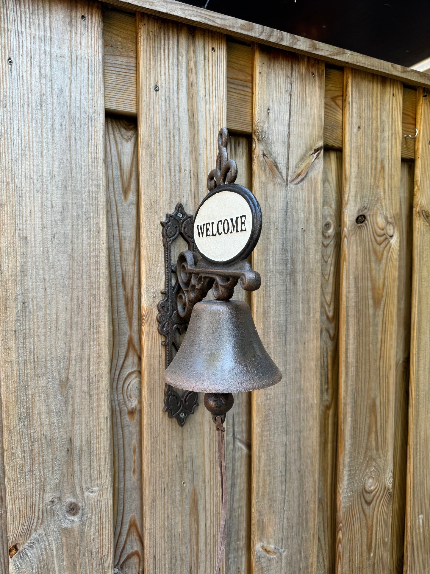 Welcome Wall Bell – Iron Sculpture. 14x39cm - 5.5Kg