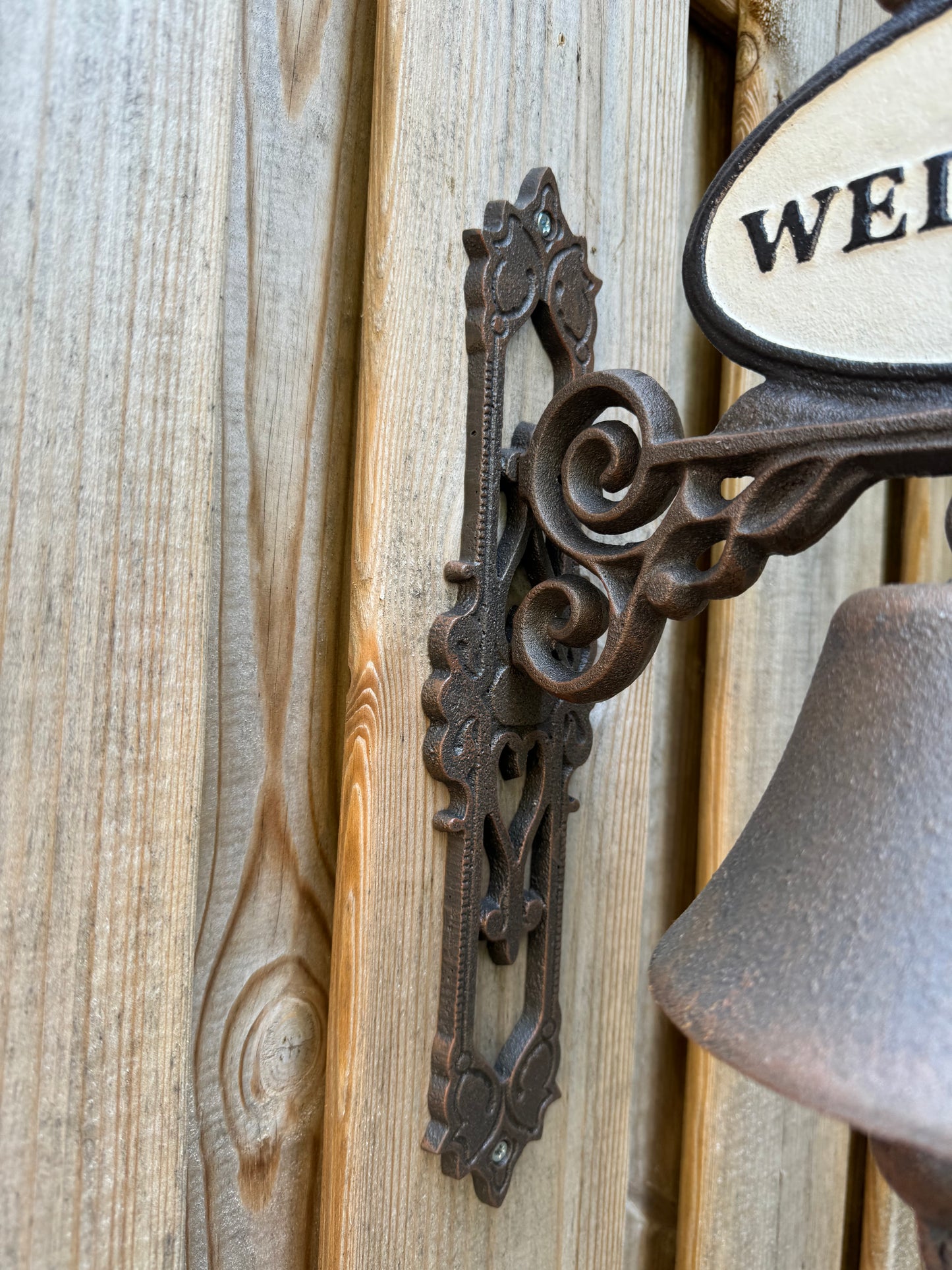 Welcome Wall Bell – Iron Sculpture. 14x39cm - 5.5Kg