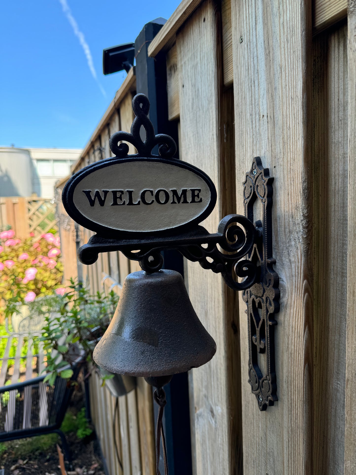 Welcome Wall Bell – Iron Sculpture. 14x39cm - 5.5Kg
