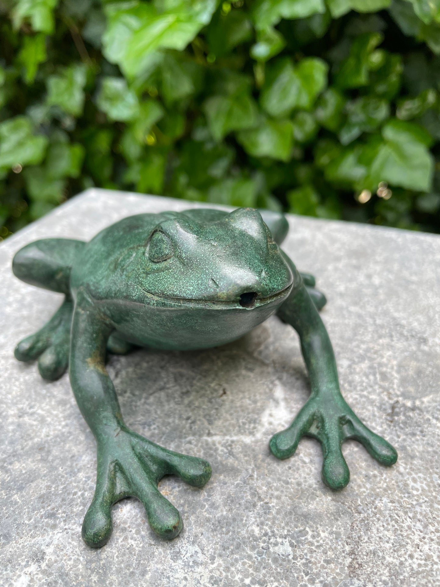 Crouching Frog – Bronze Sculpture. 14x13x6cm - 0.5Kg