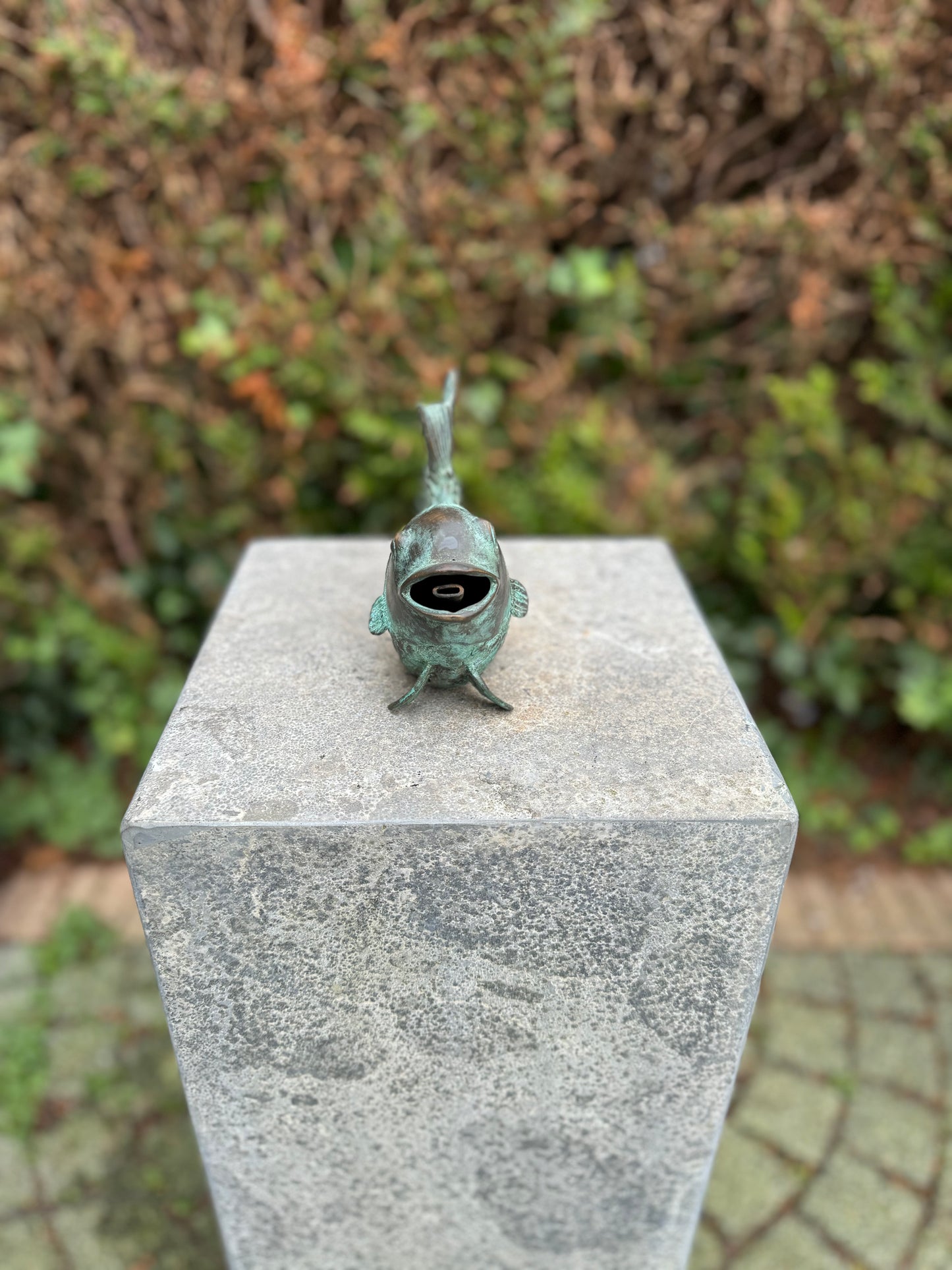 Leaping Fish – Bronze Sculpture. 18x6x11cm - 0.6Kg