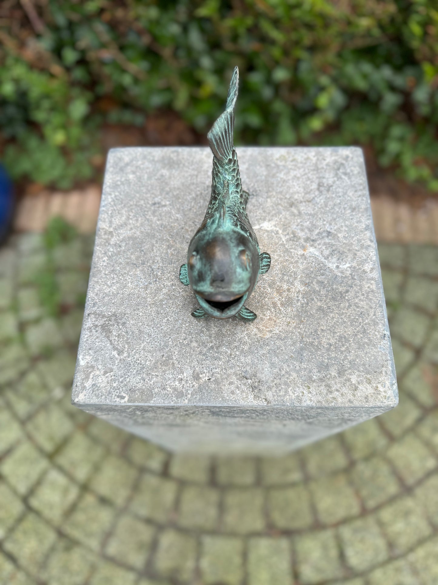 Leaping Fish – Bronze Sculpture. 18x6x11cm - 0.6Kg