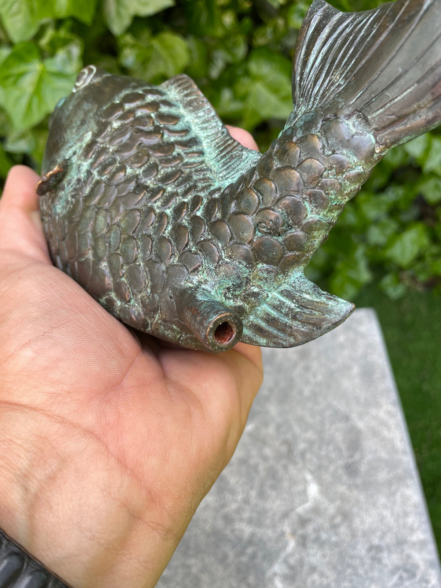 Leaping Fish – Bronze Sculpture. 18x6x11cm - 0.6Kg