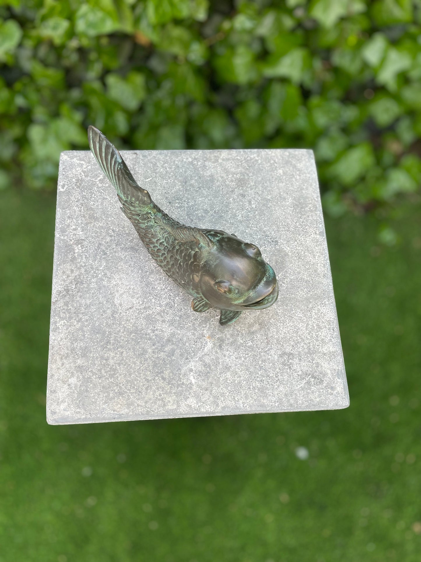 Leaping Fish – Bronze Sculpture. 18x6x11cm - 0.6Kg