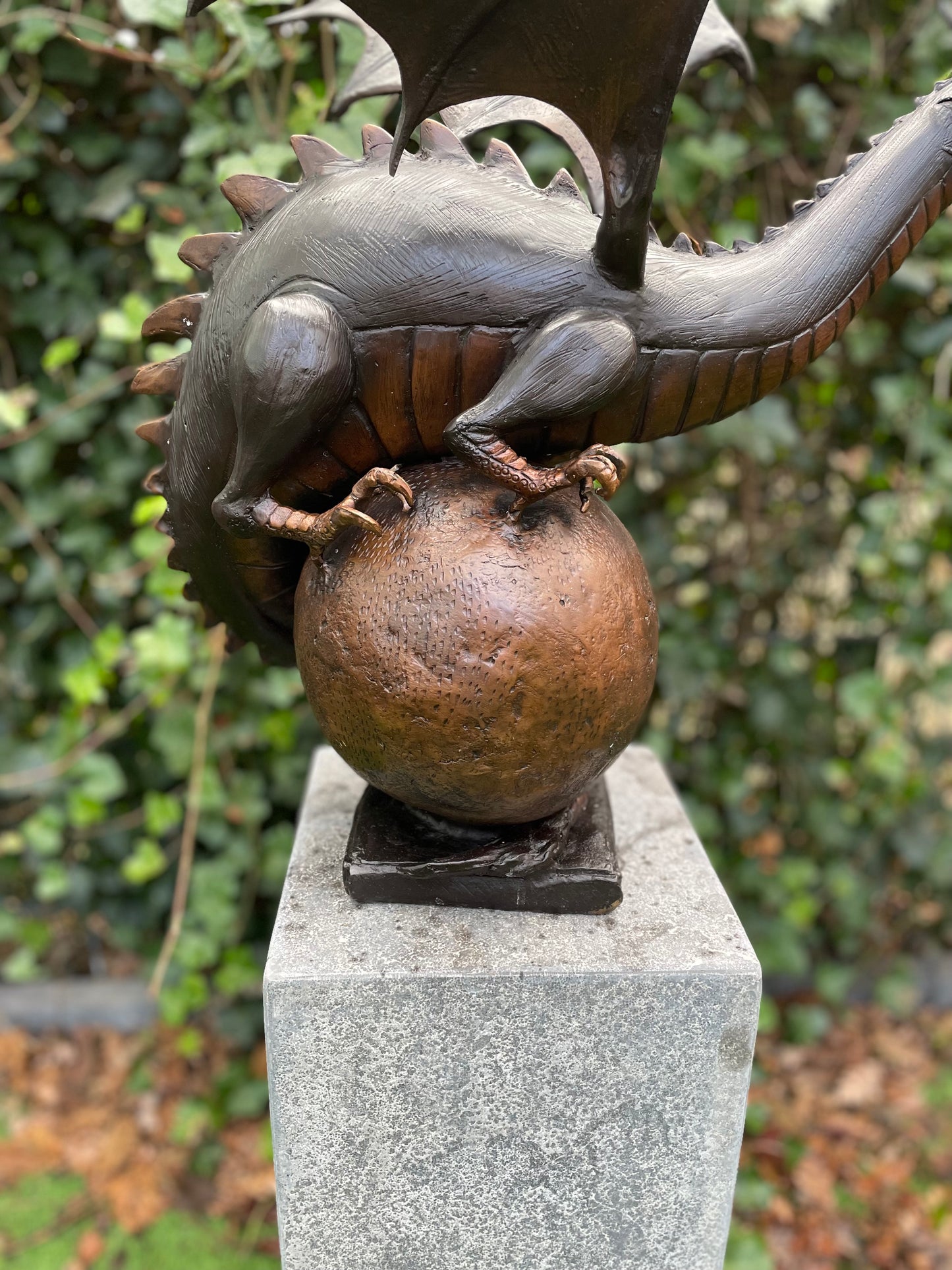 Majestic Dragon – Bronze Sculpture. 55x50x55cm - 8Kg