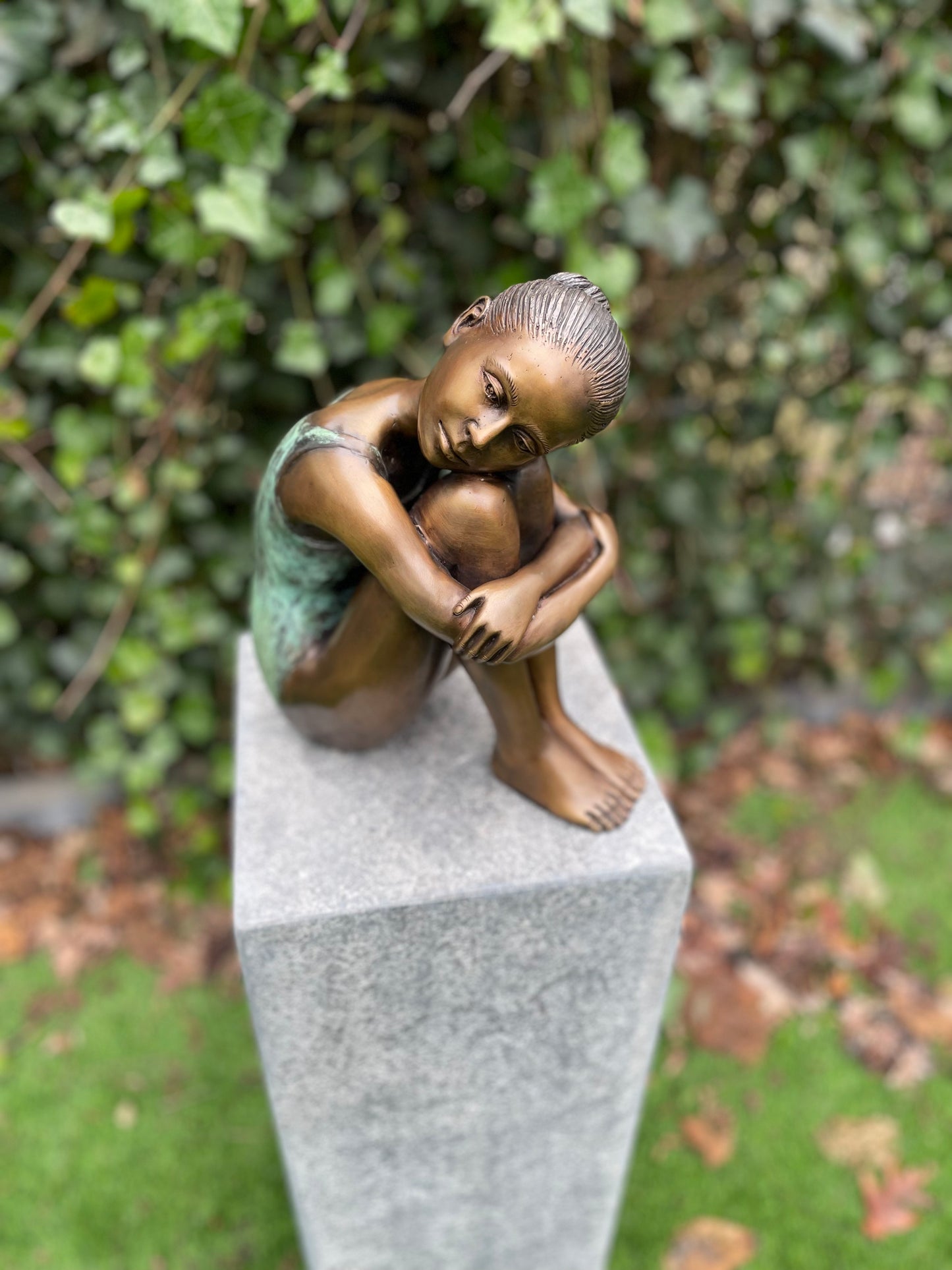 Resting Ballerina – Bronze Sculpture. 11x24x29cm - 4.5Kg