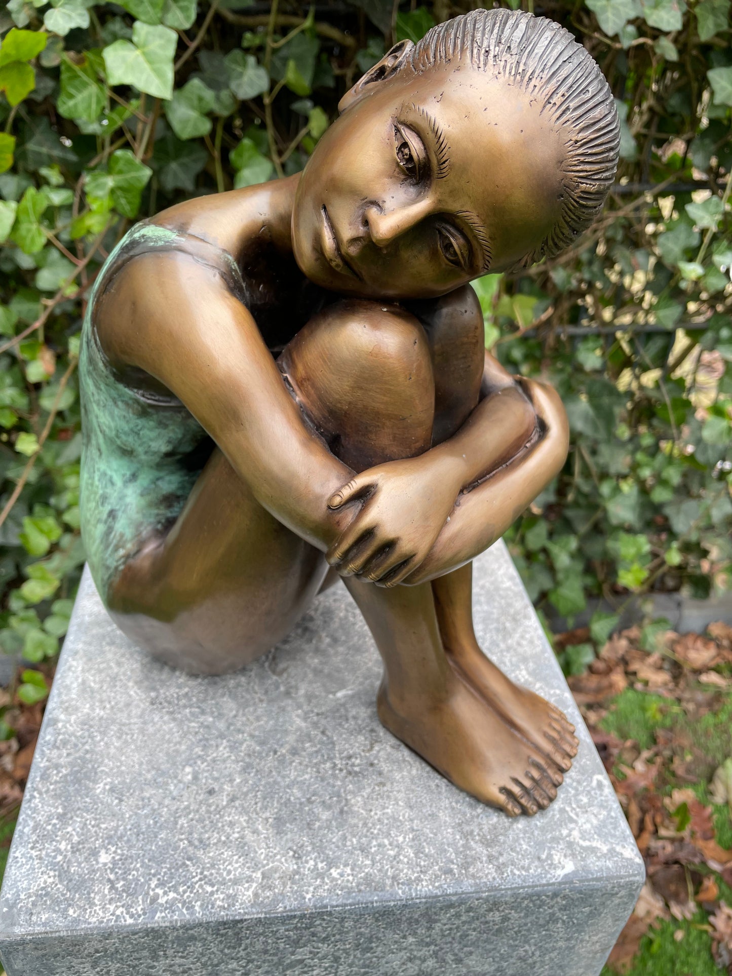 Resting Ballerina – Bronze Sculpture. 11x24x29cm - 4.5Kg