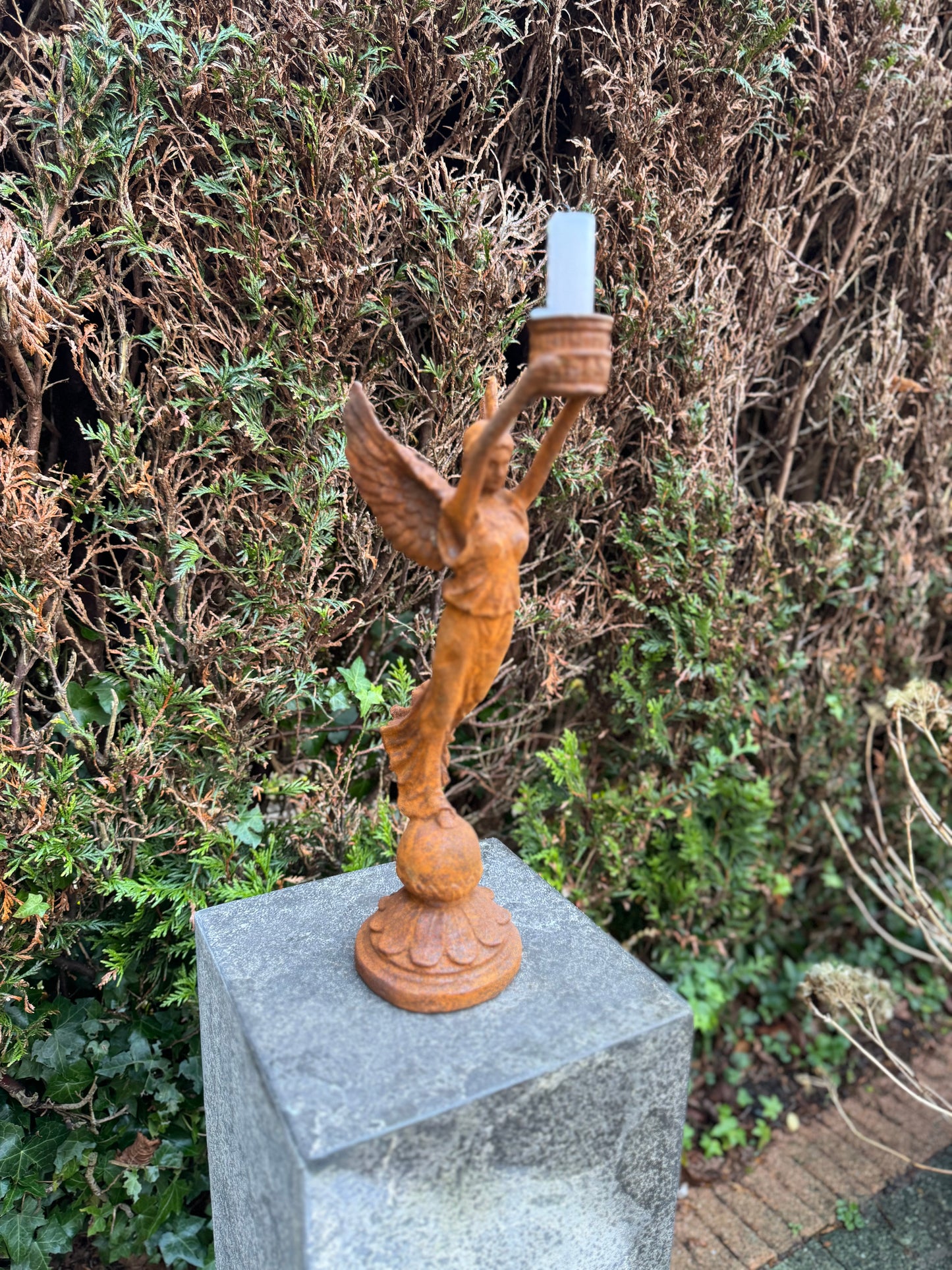 Victory Angel – Iron Sculpture. 39x12x17cm - 3.1Kg