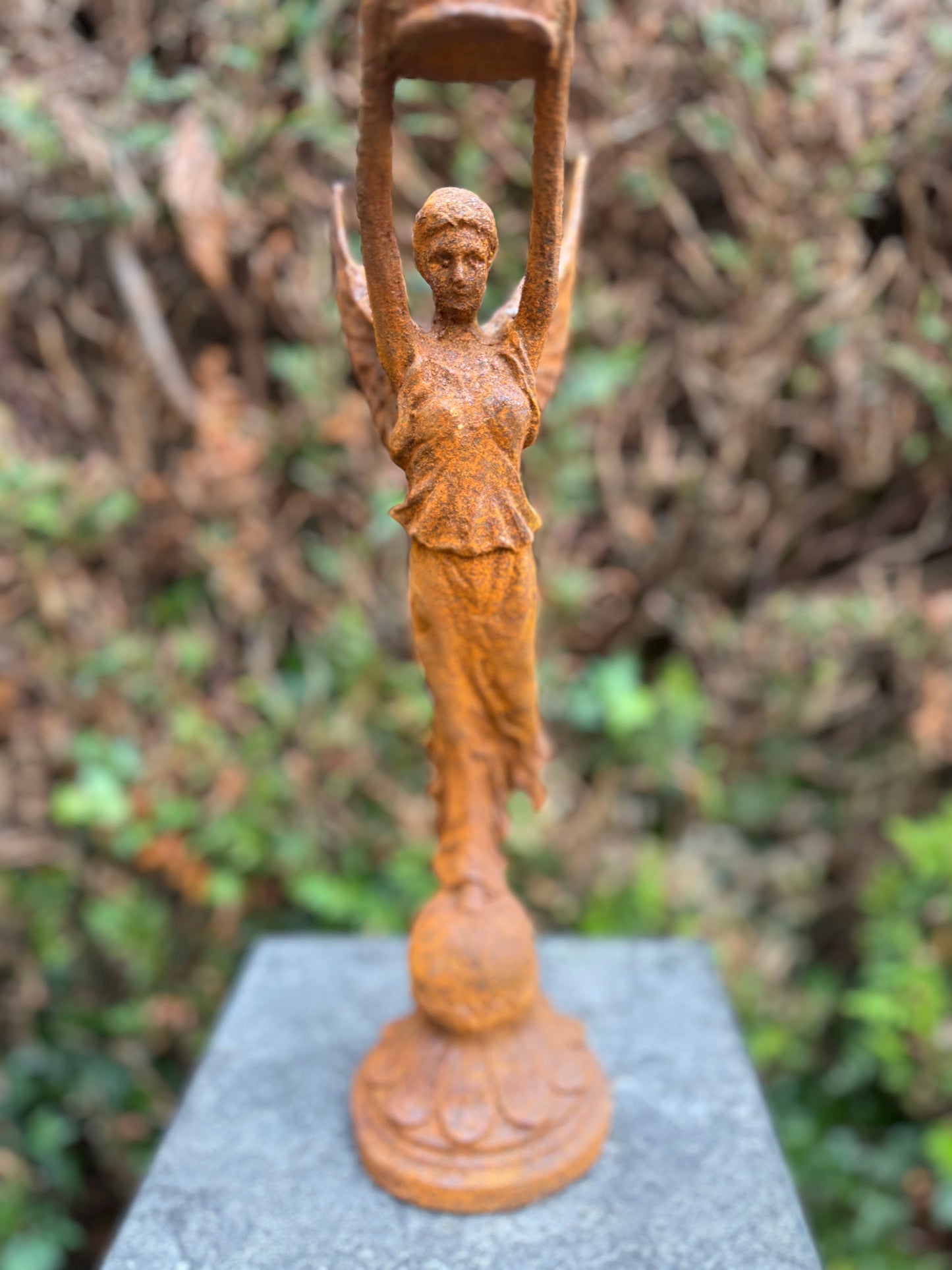 Victory Angel – Iron Sculpture. 39x12x17cm - 3.1Kg