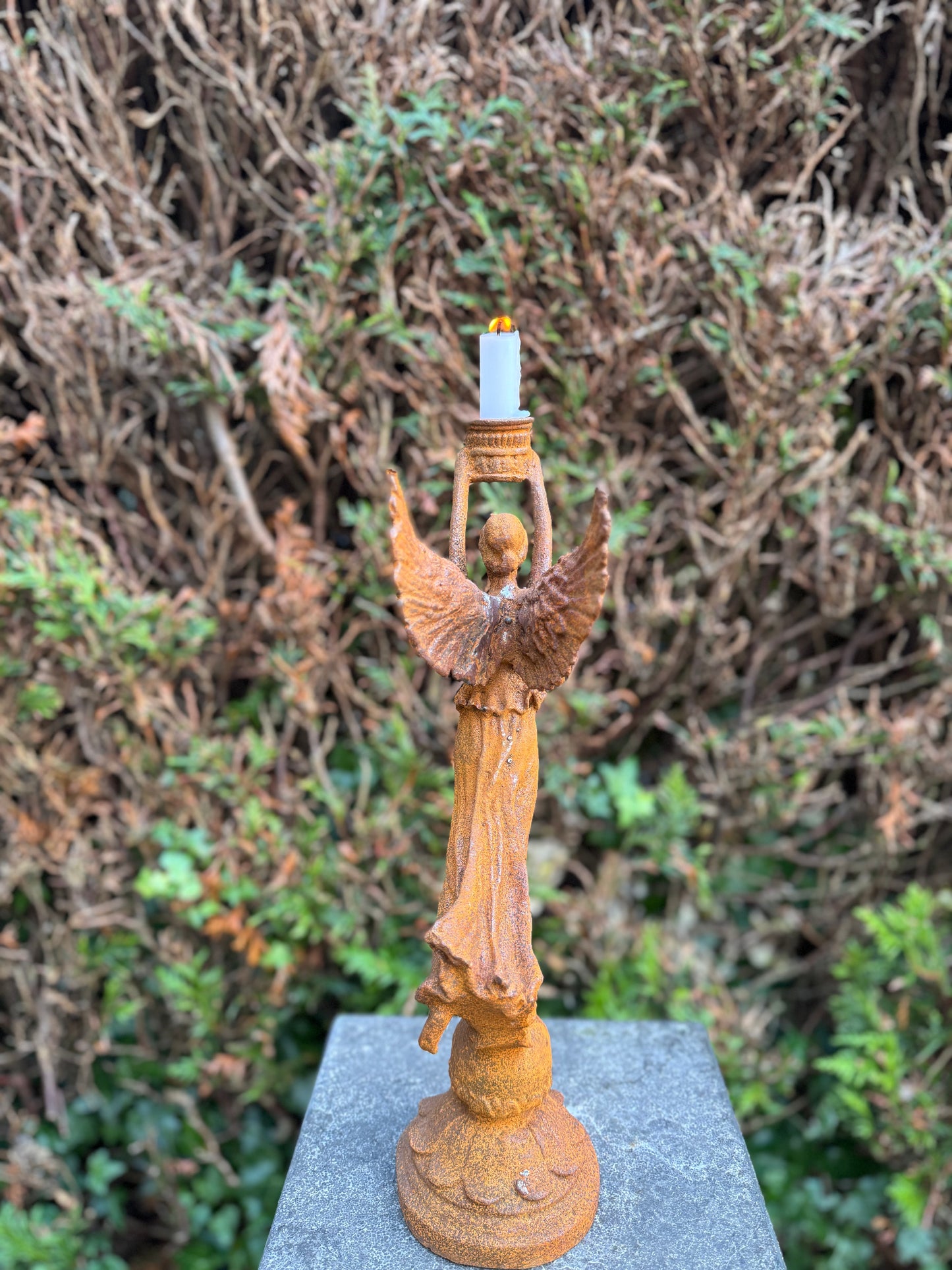 Victory Angel – Iron Sculpture. 39x12x17cm - 3.1Kg