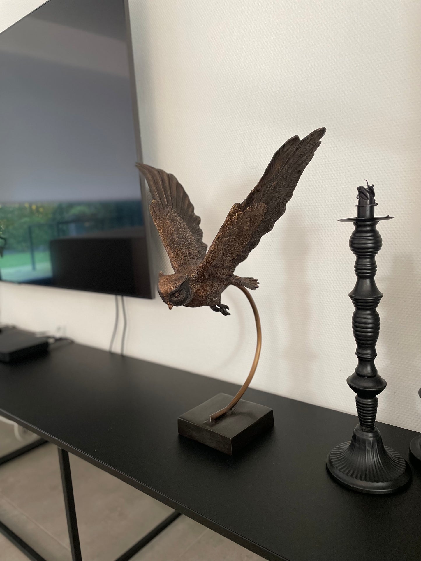 Soaring Owl – Bronze Sculpture. 45x27x53cm - 3.8Kg