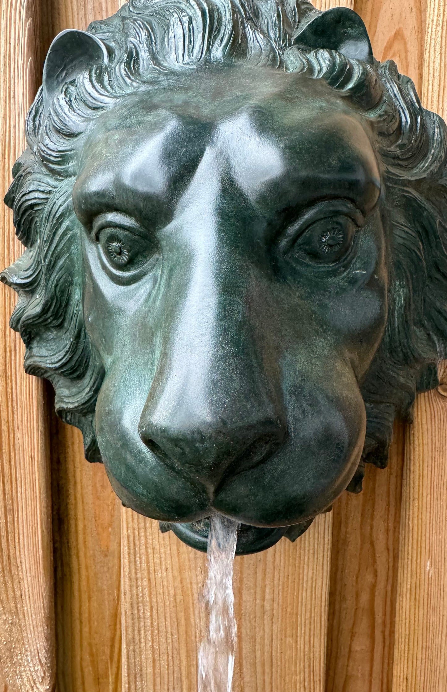 Lion Wall Fountain – Bronze Sculpture. 25x15x30cm - 3Kg