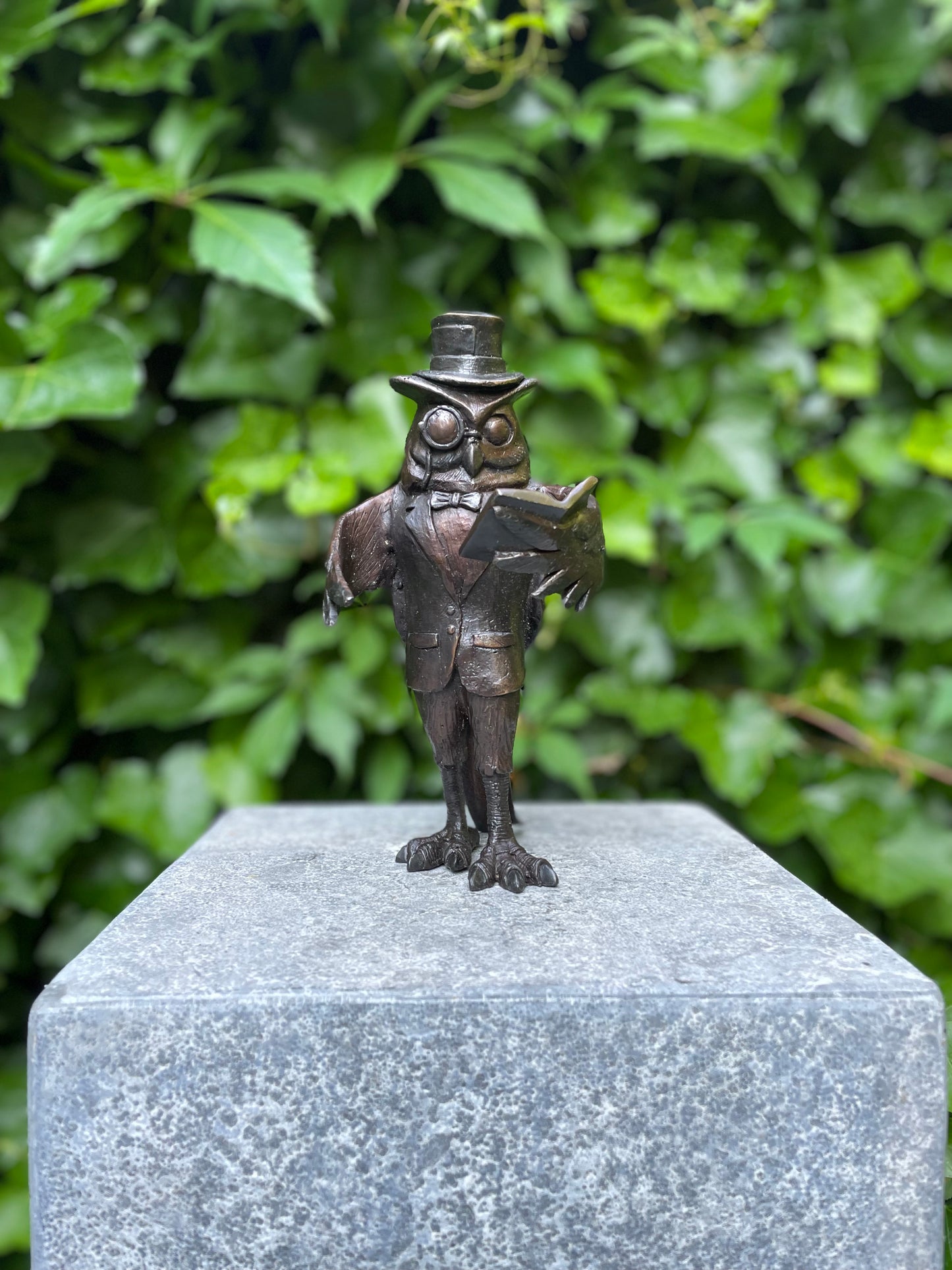 Gentleman Owl – Bronze Sculpture. 18x16x24cm - 2.7Kg