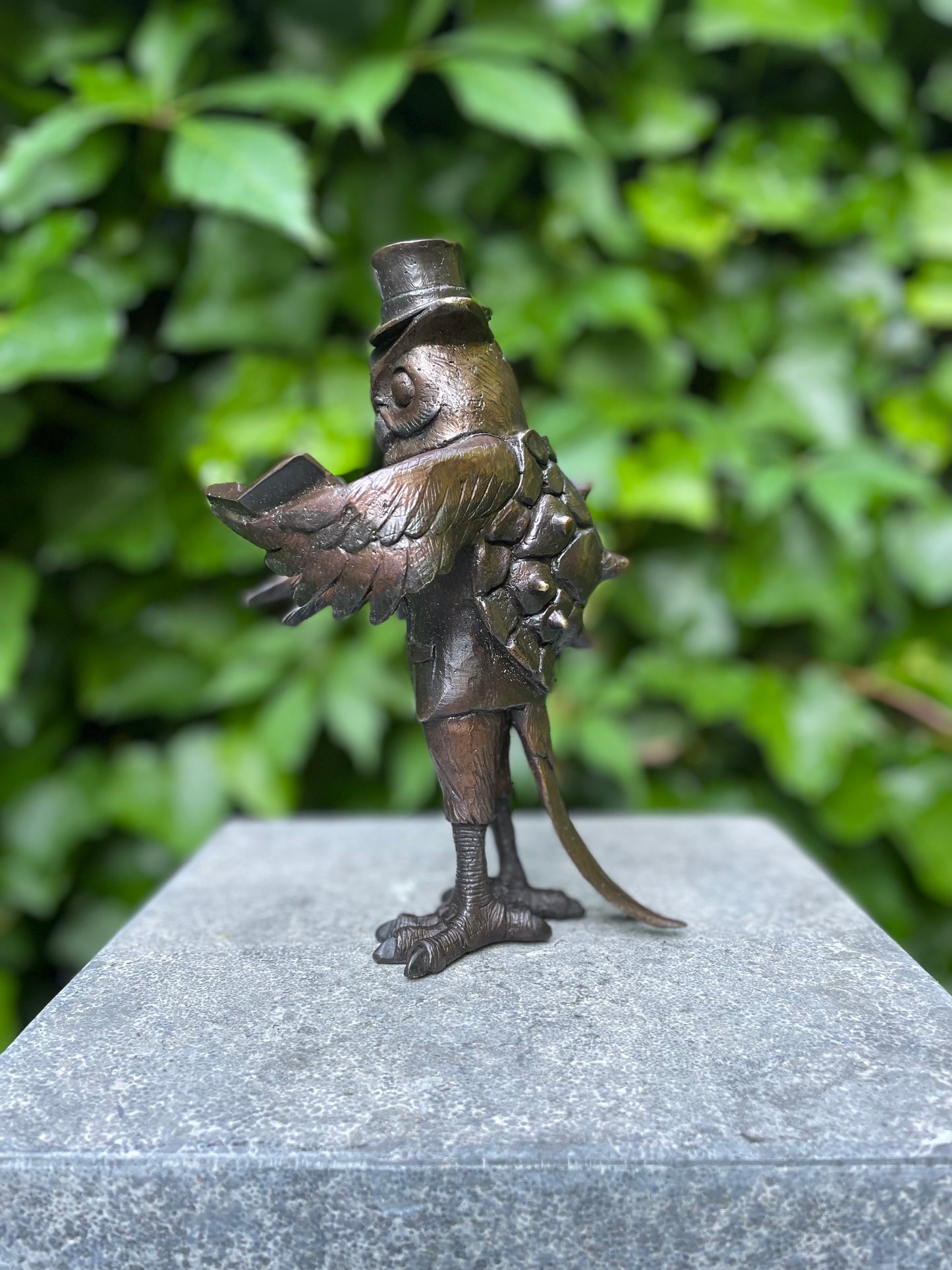 Gentleman Owl – Bronze Sculpture. 18x16x24cm - 2.7Kg