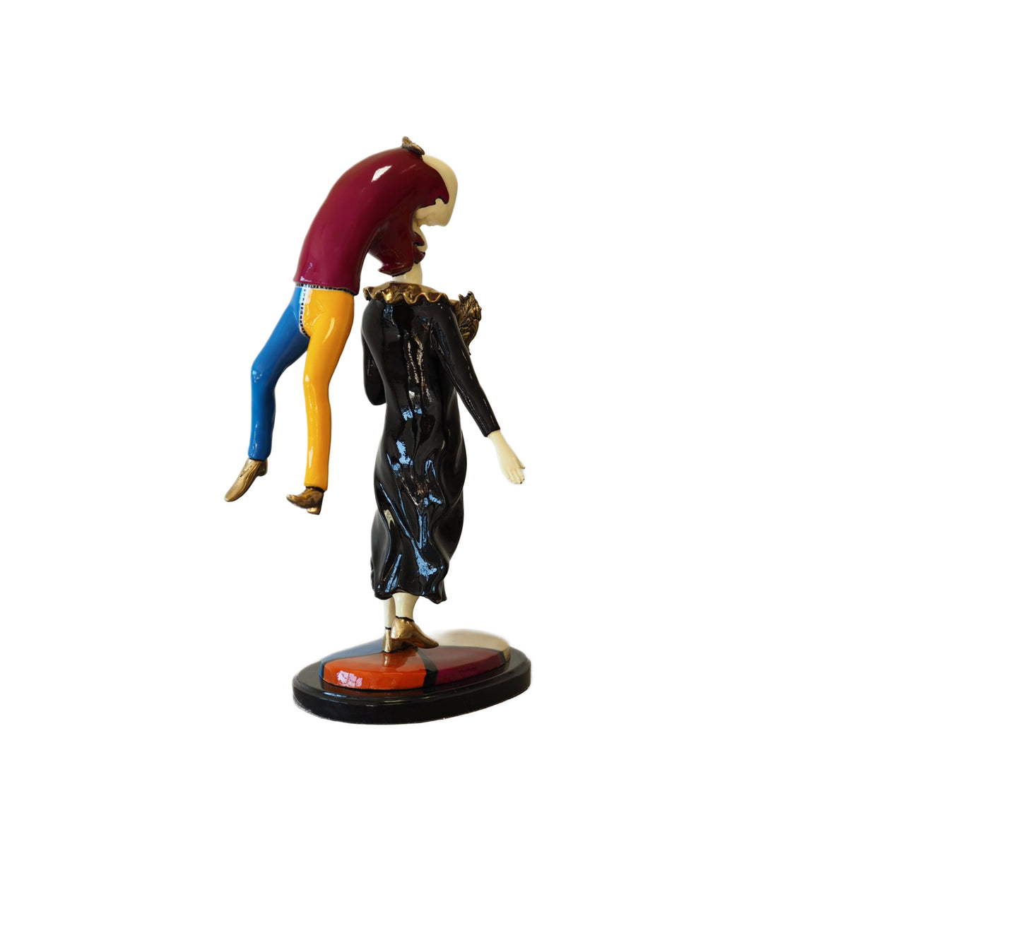 Colorful Lovers – Bronze Sculpture. 38x19x56cm - 7Kg
