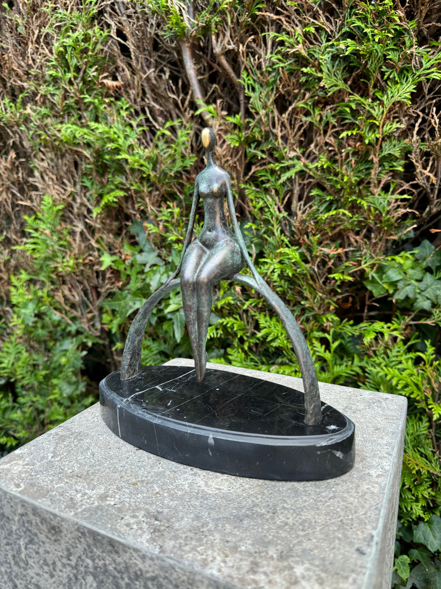 Sitting Grace – Bronze Sculpture. 23x21x10cm - 1.8Kg