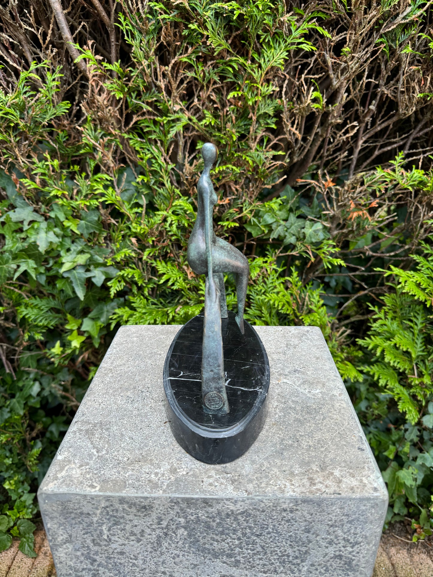 Sitting Grace – Bronze Sculpture. 23x21x10cm - 1.8Kg