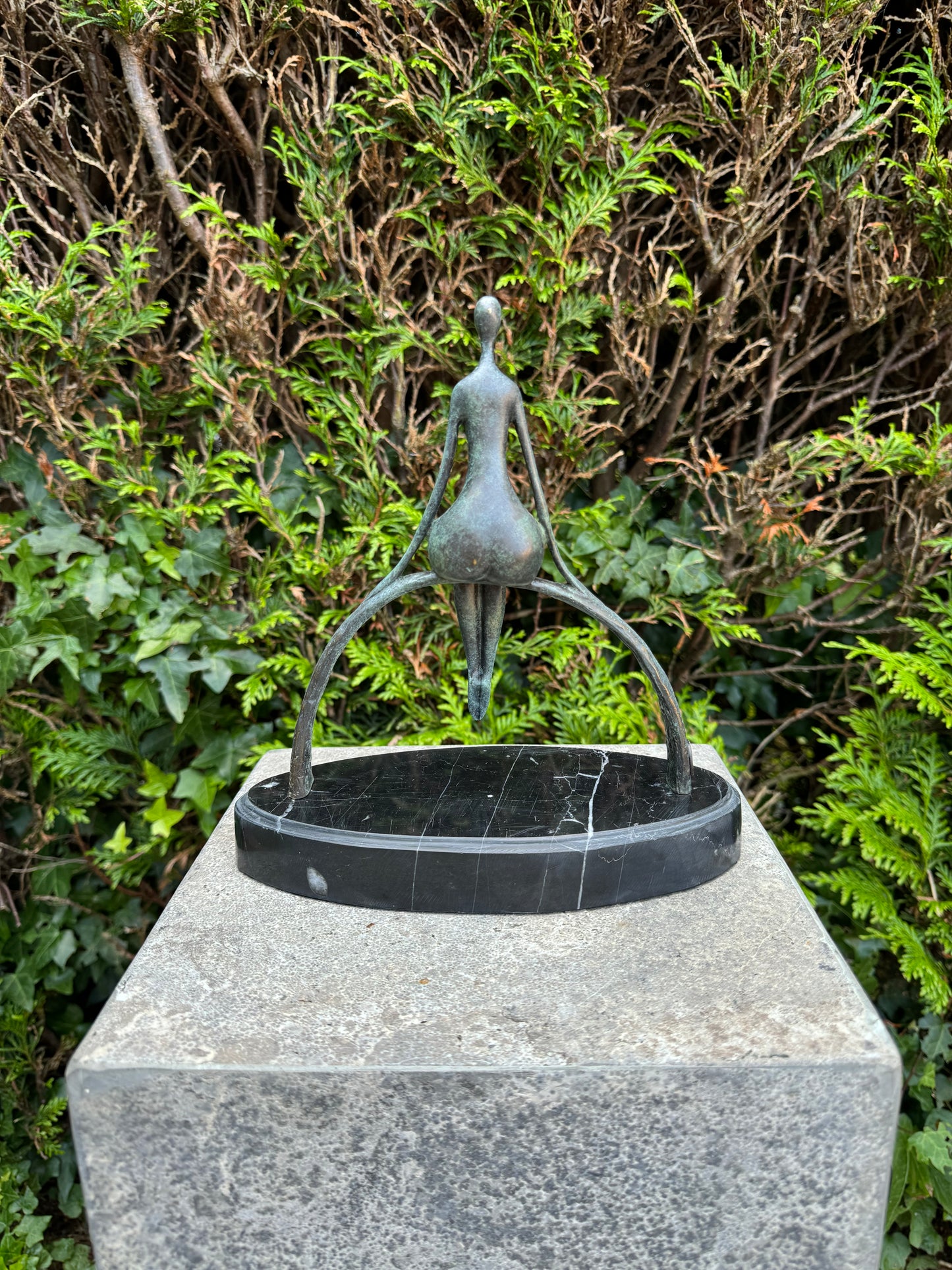 Sitting Grace – Bronze Sculpture. 23x21x10cm - 1.8Kg