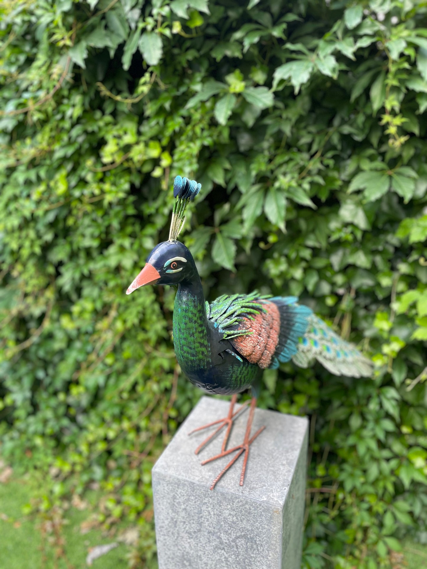 Iron Peacock – Iron Sculpture. 40x28x10cm - 2Kg