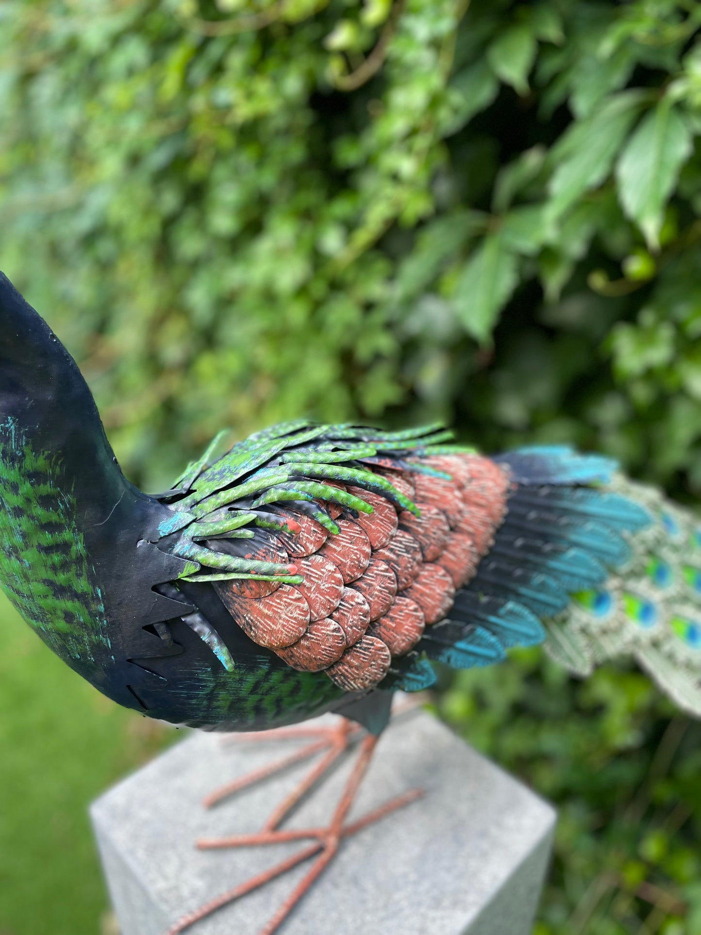Iron Peacock – Iron Sculpture. 40x28x10cm - 2Kg