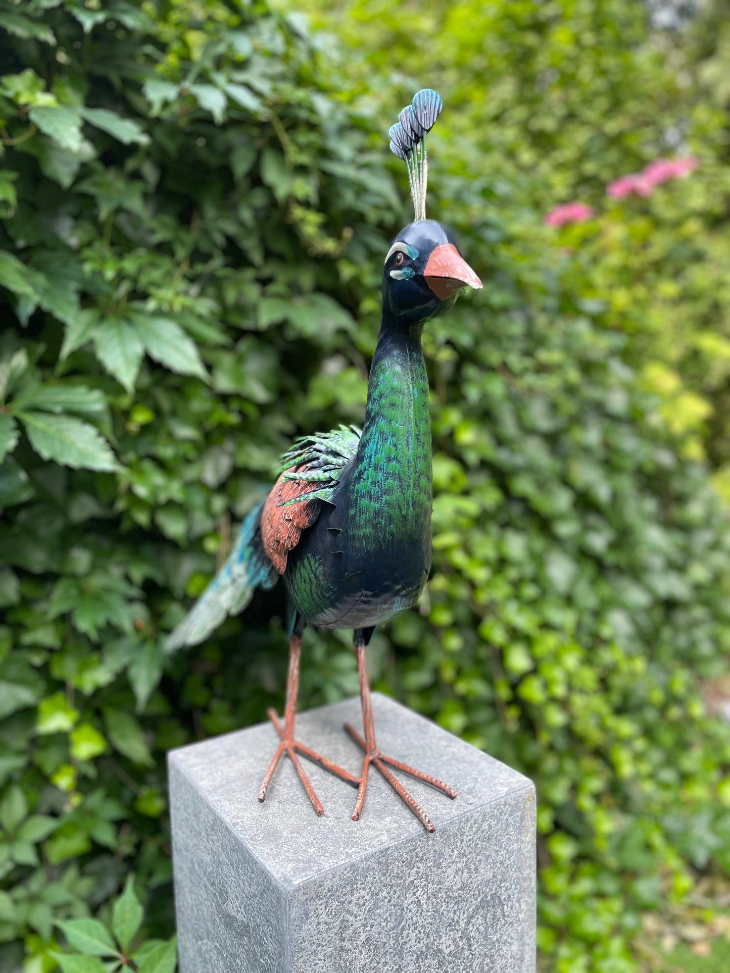 Iron Peacock – Iron Sculpture. 40x28x10cm - 2Kg
