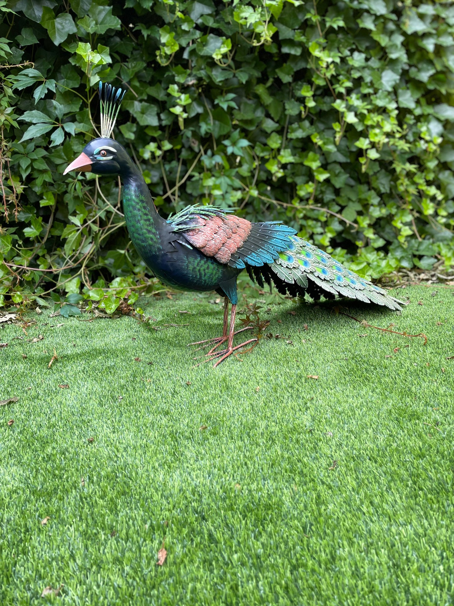 Iron Peacock – Iron Sculpture. 40x28x10cm - 2Kg