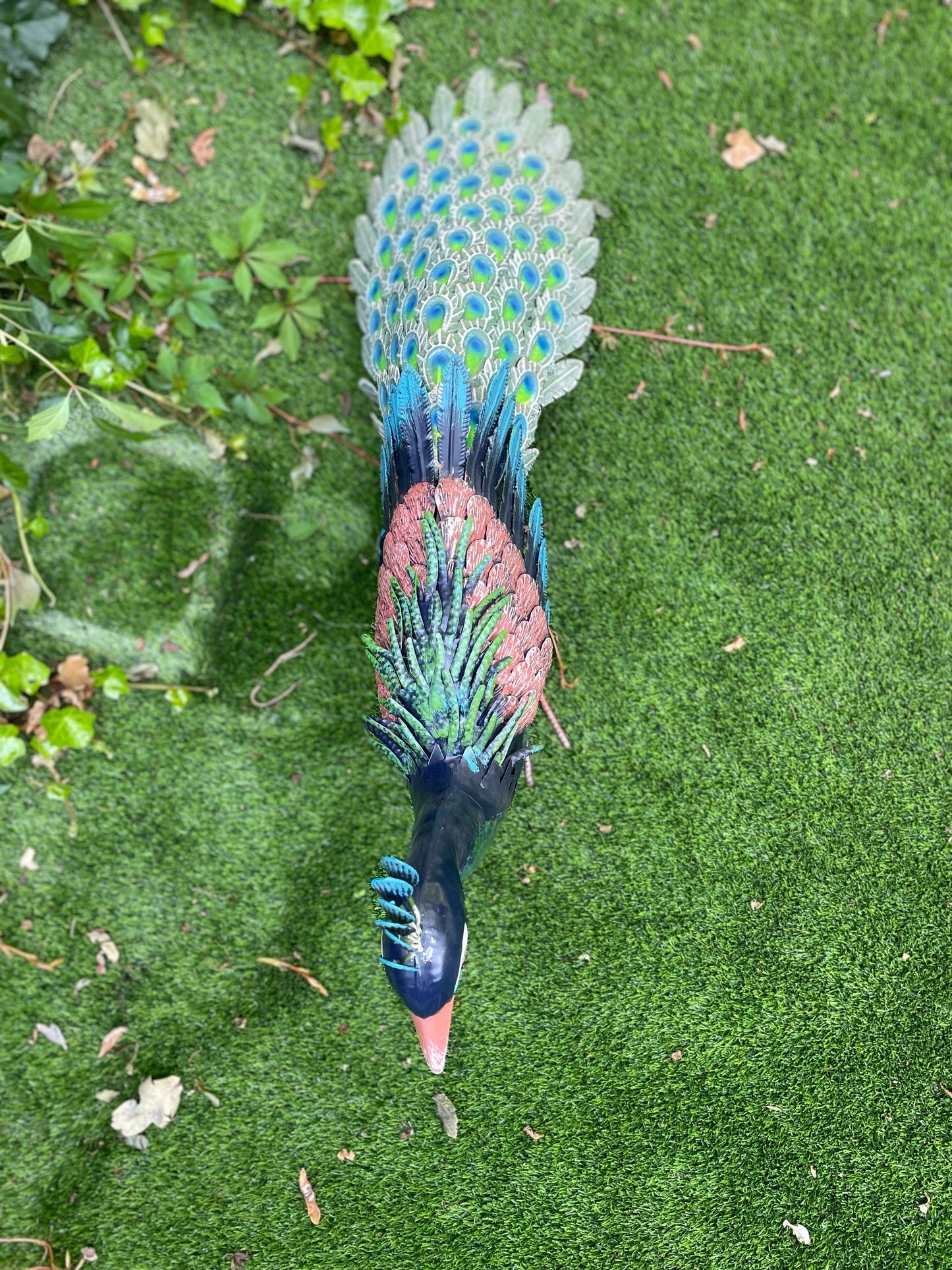 Iron Peacock – Iron Sculpture. 40x28x10cm - 2Kg