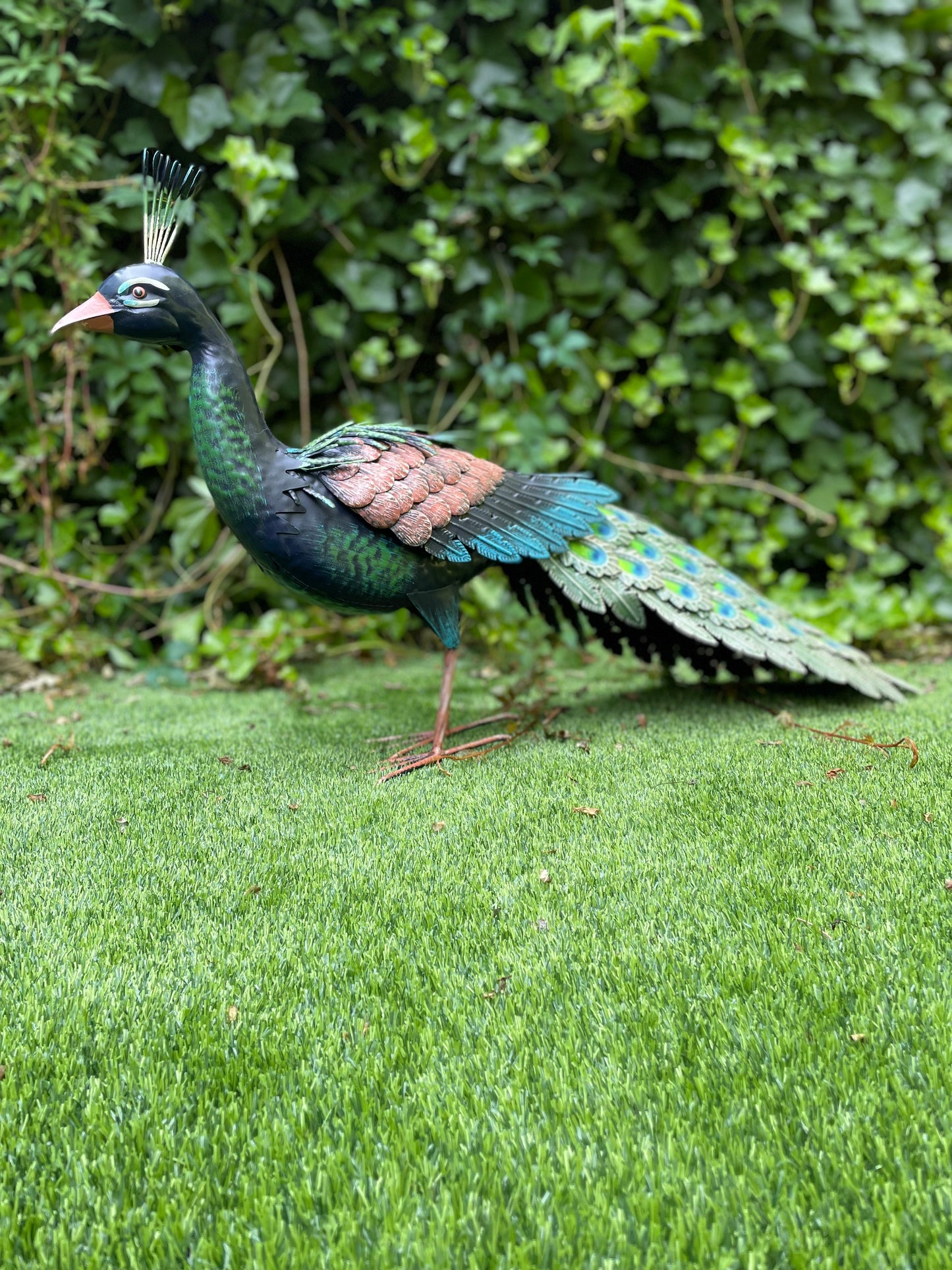 Iron Peacock – Iron Sculpture. 40x28x10cm - 2Kg