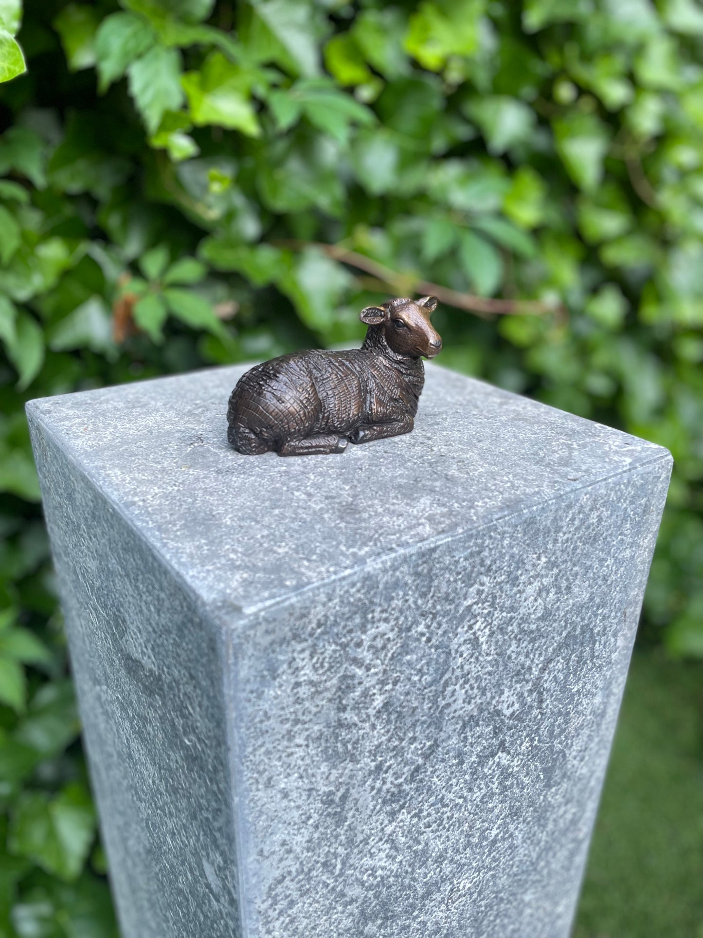 Resting Sheep – Bronze Sculpture. 12x5x7cm - 0.4Kg