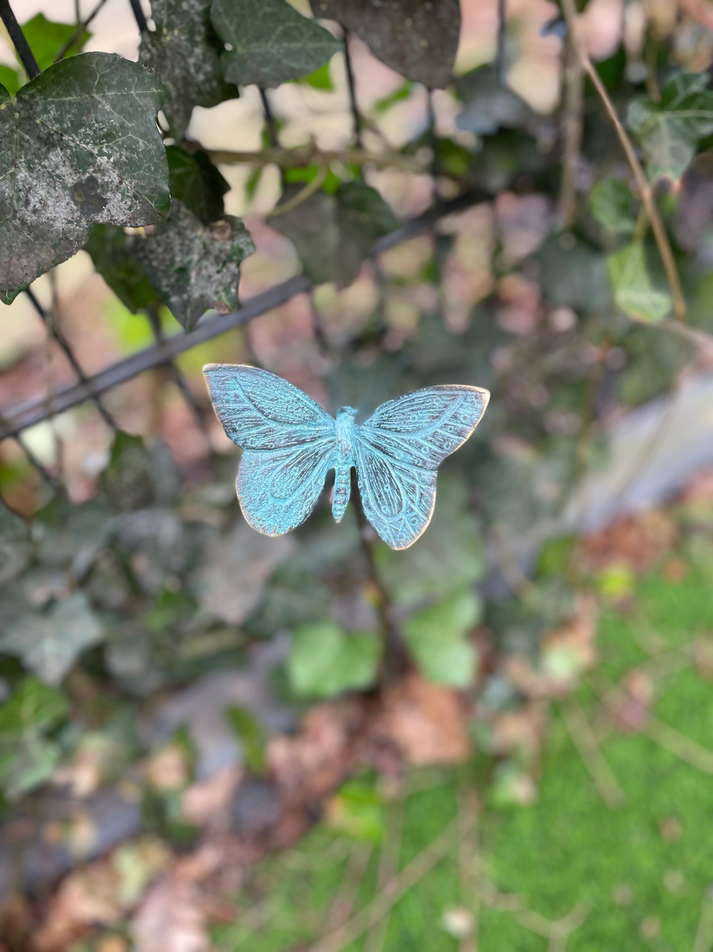 Garden Butterfly – Bronze Sculpture. 10x10x60cm