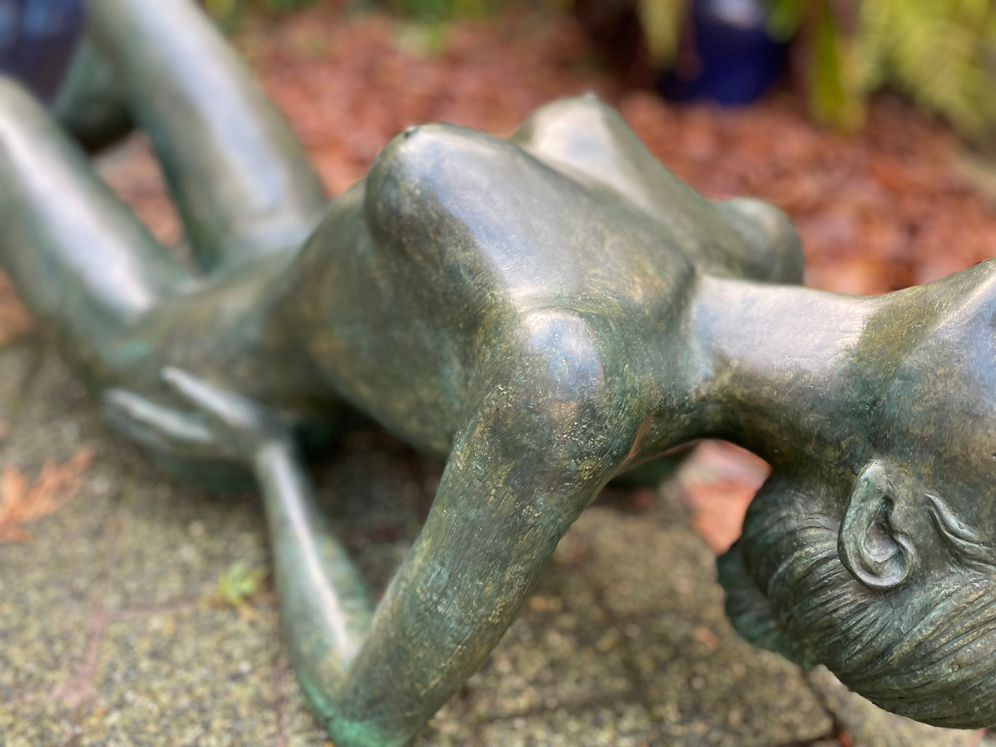 Reclining Beauty – Bronze Sculpture. 129x35x29cm - 21Kg