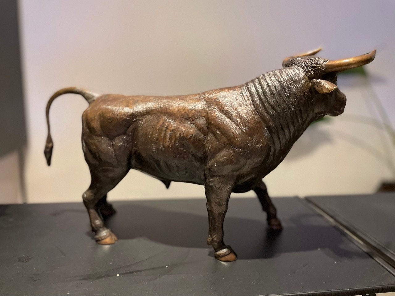 Charging Bull – Bronze Sculpture. 49x17x27cm