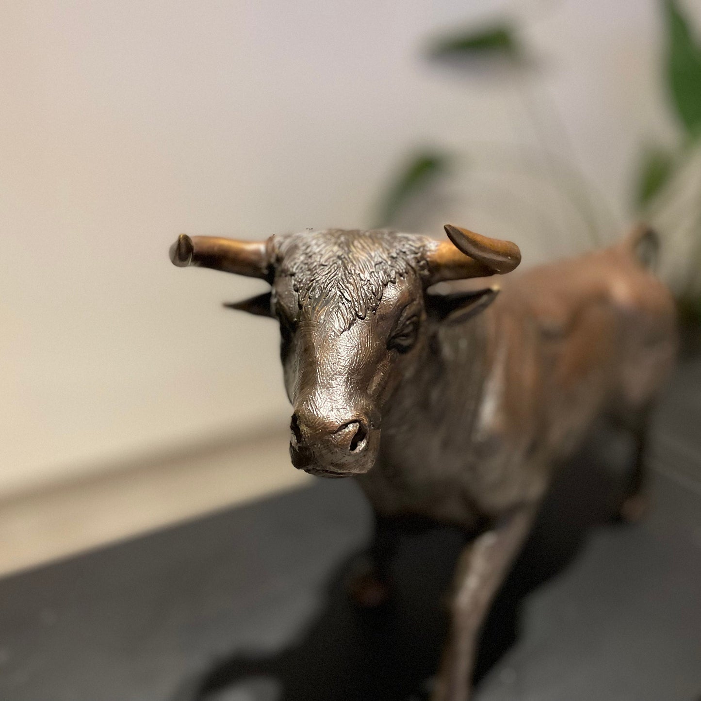 Charging Bull – Bronze Sculpture. 49x17x27cm