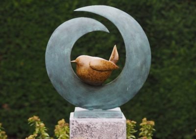 Circle of Stillness – Bronze Sculpture. 50x21x51cm