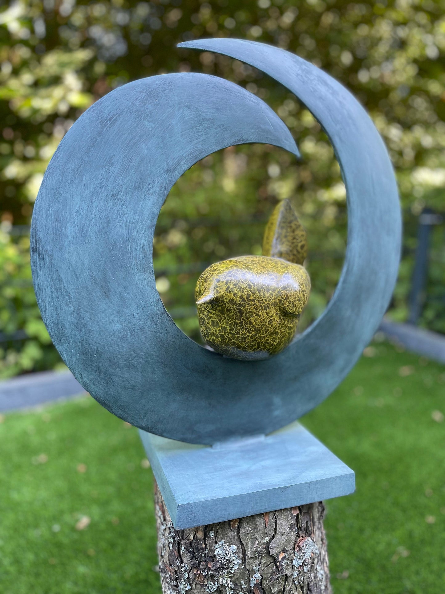 Circle of Stillness – Bronze Sculpture. 50x21x51cm