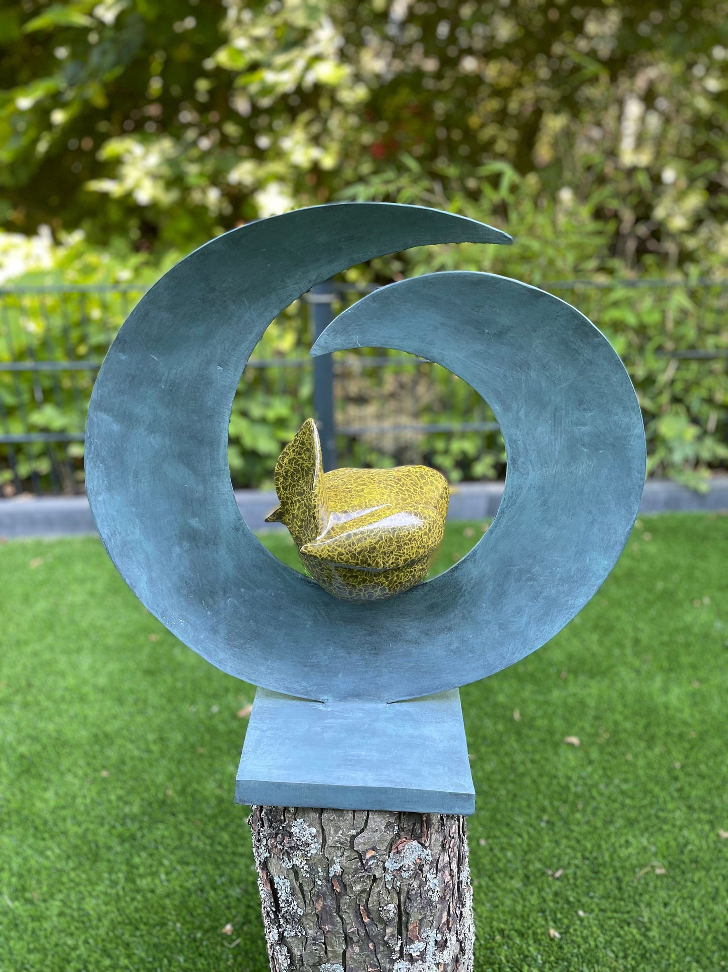 Circle of Stillness – Bronze Sculpture. 50x21x51cm