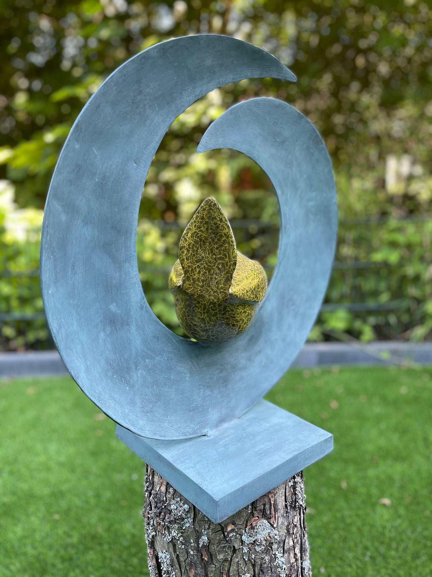 Circle of Stillness – Bronze Sculpture. 50x21x51cm