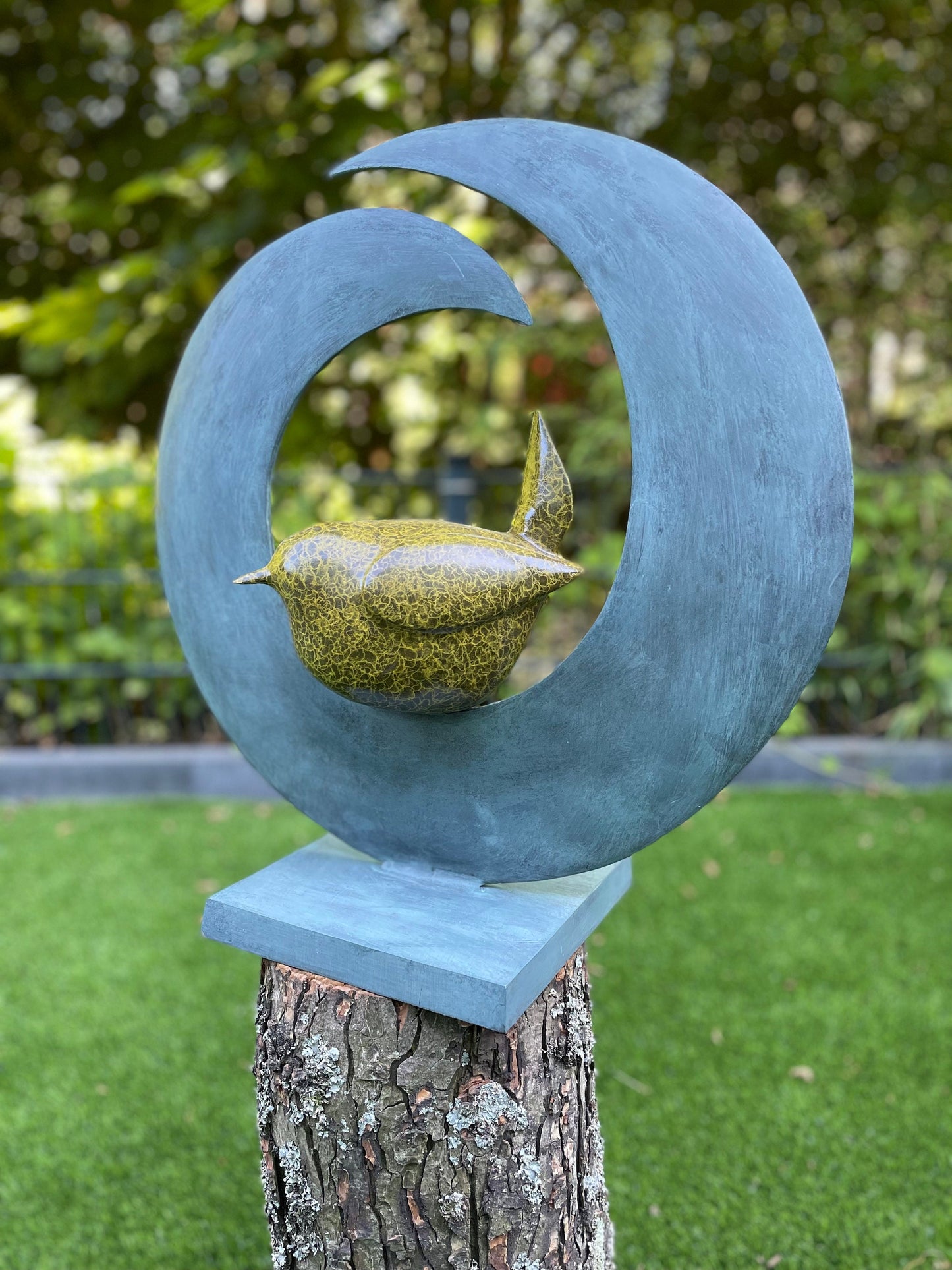 Circle of Stillness – Bronze Sculpture. 50x21x51cm