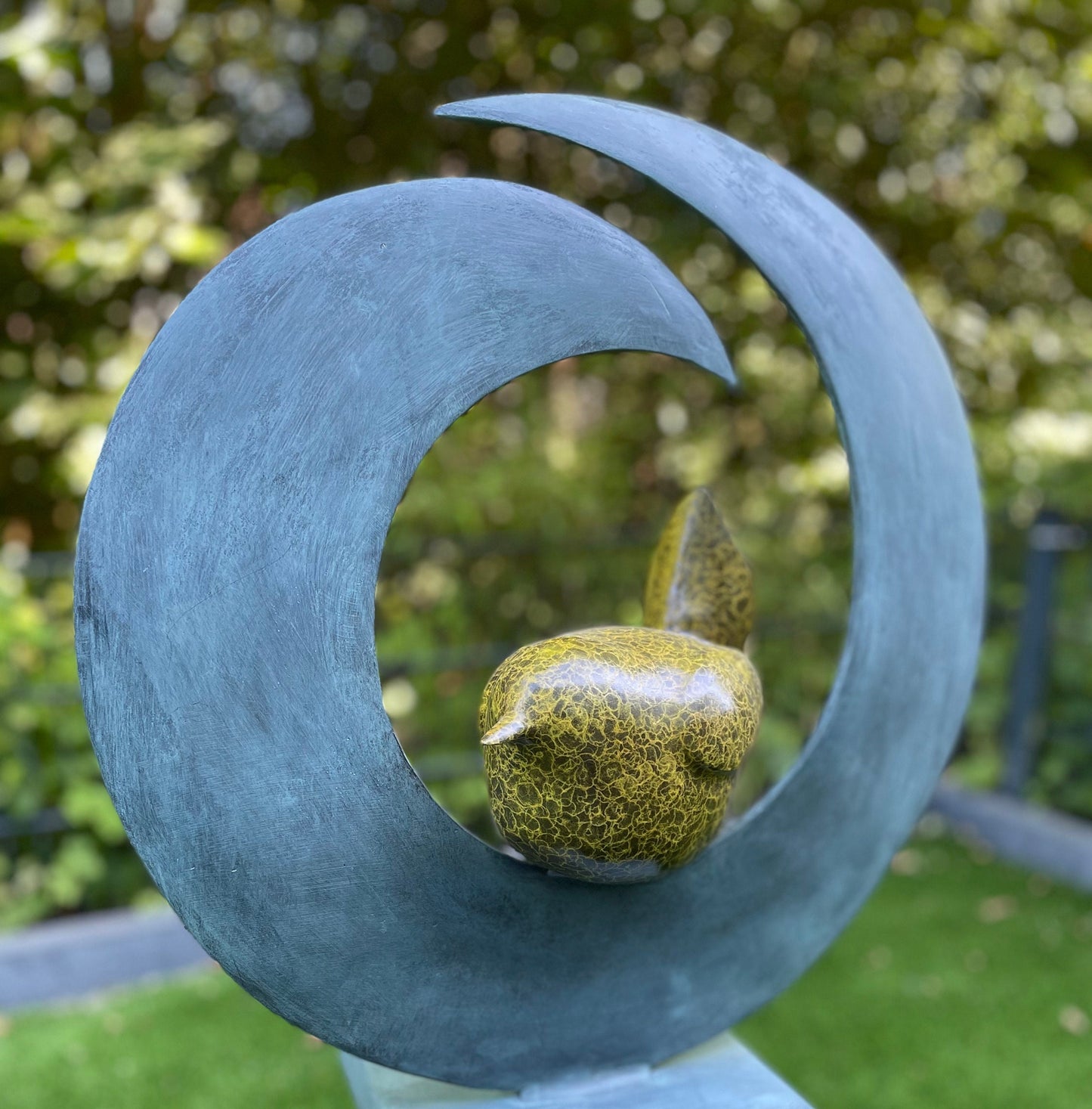 Circle of Stillness – Bronze Sculpture. 50x21x51cm