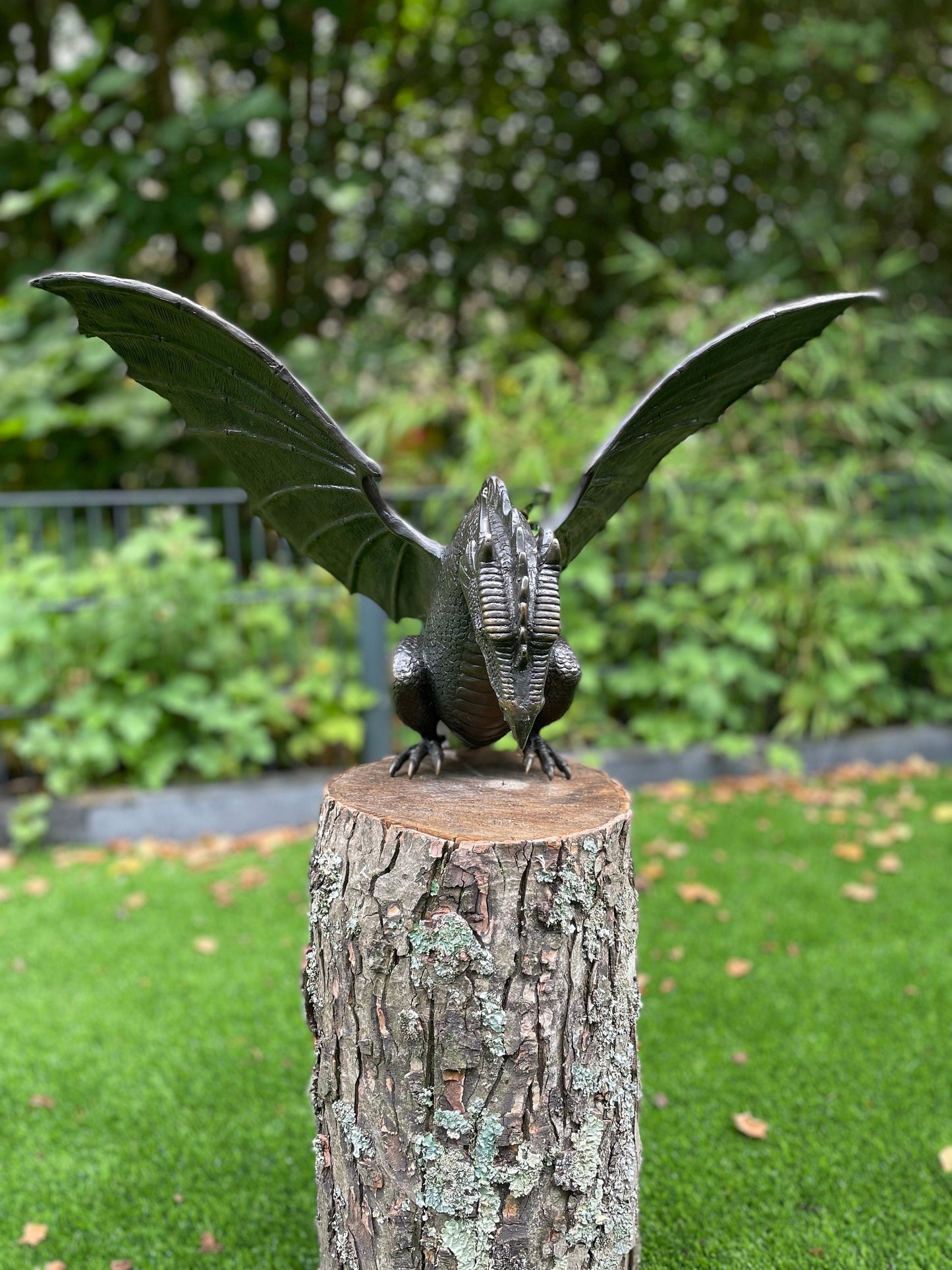 Dragon Fountain (without rock) – Bronze Sculpture. 35x58x60cm