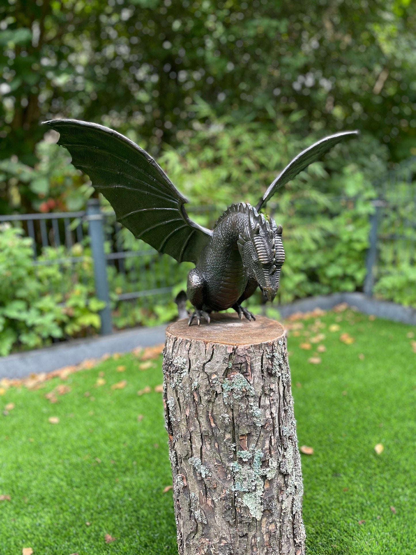 Dragon Fountain (without rock) – Bronze Sculpture. 35x58x60cm