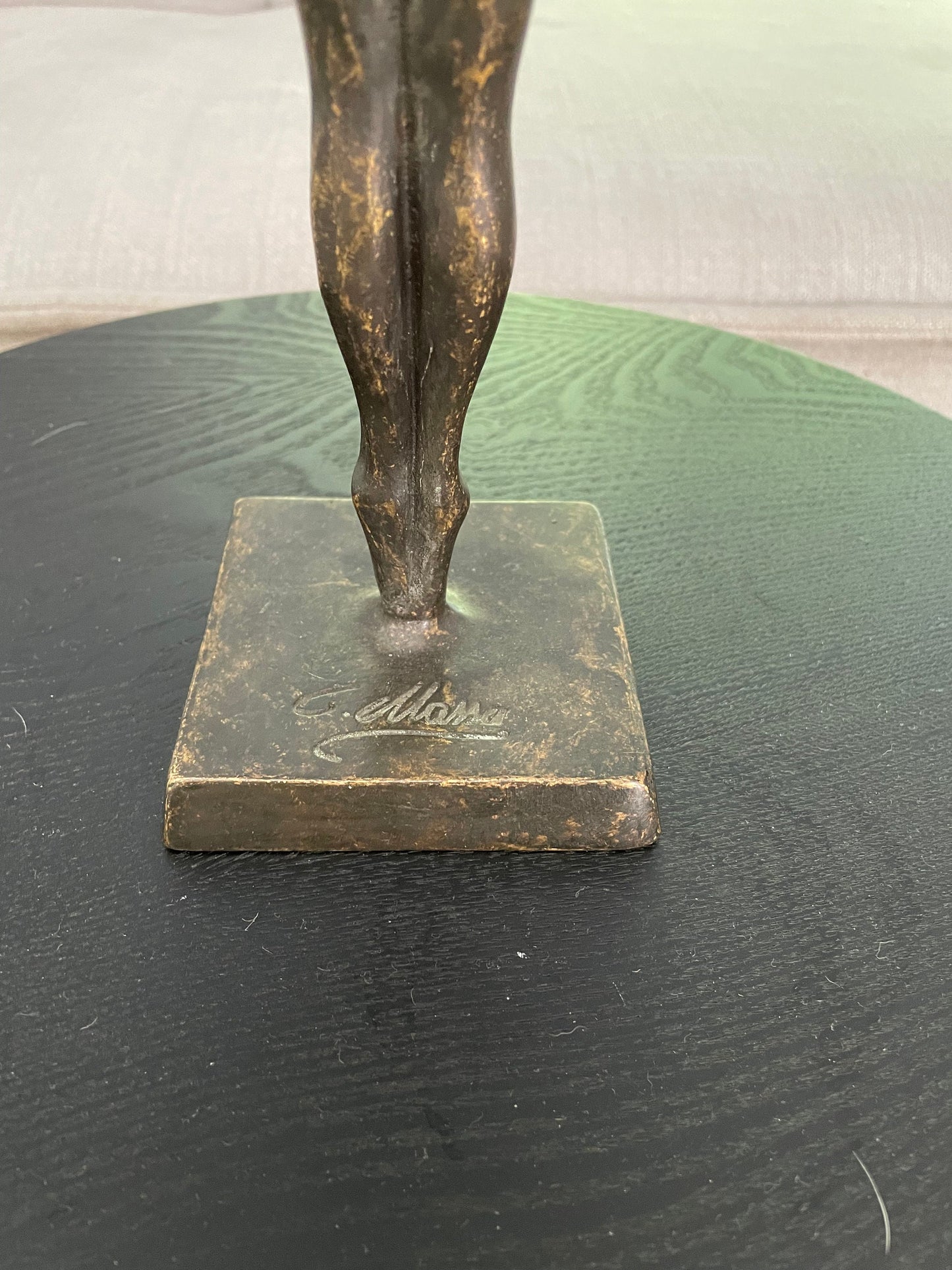 Together Always – Bronze Sculpture. 9x9x30cm