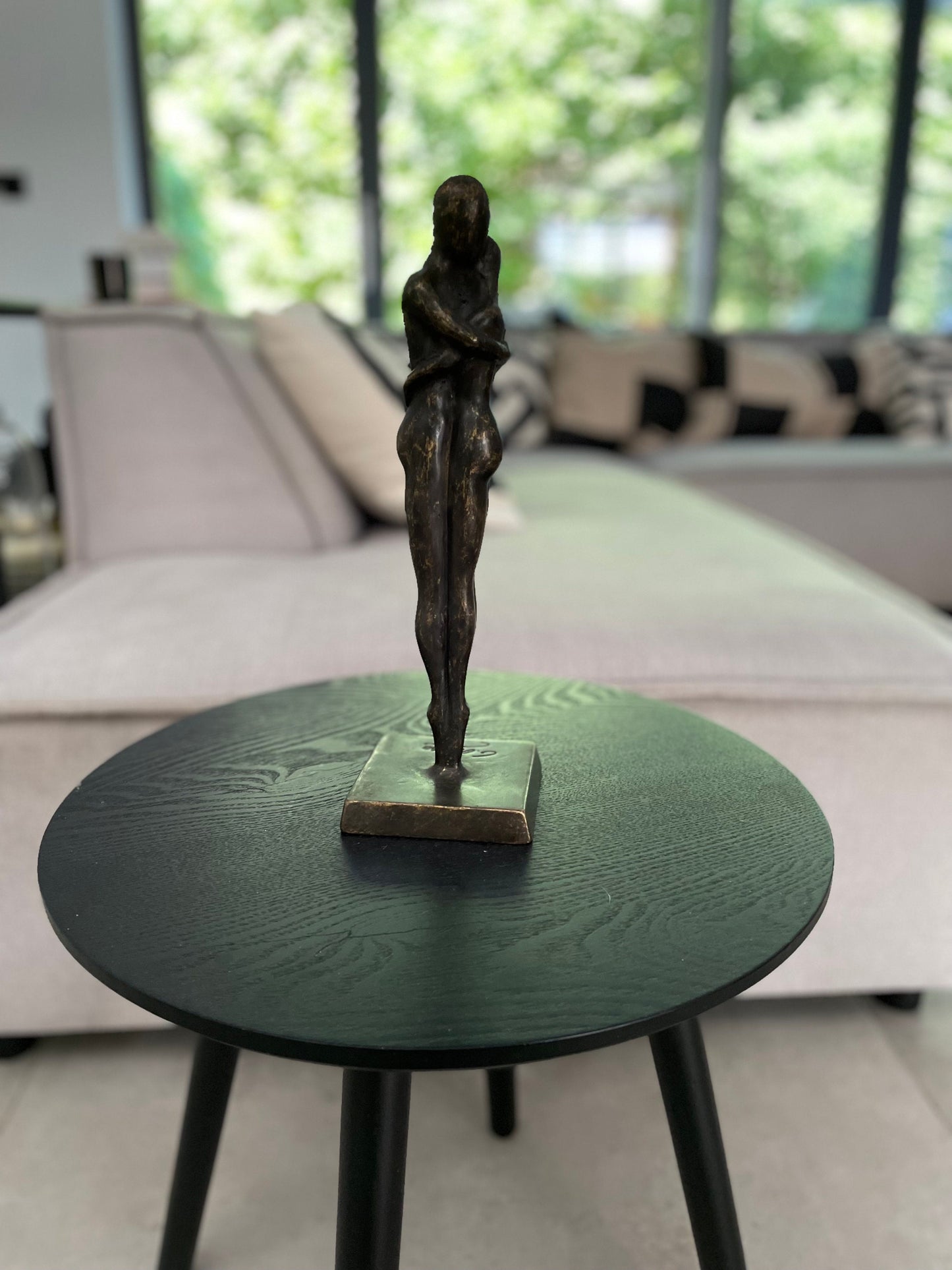 Together Always – Bronze Sculpture. 9x9x30cm
