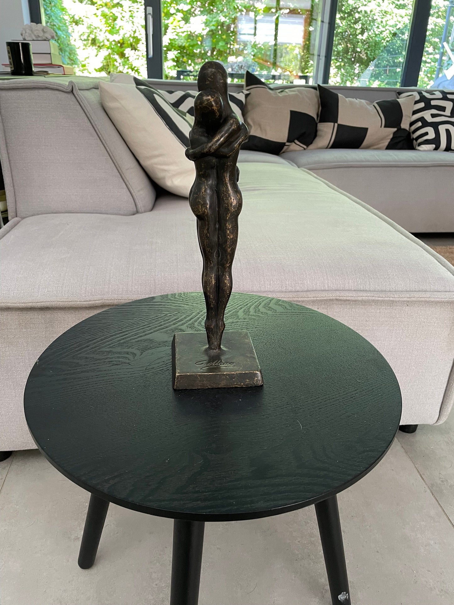 Together Always – Bronze Sculpture. 9x9x30cm