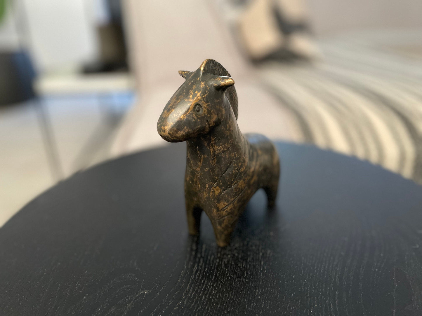 Abstract Ram – Bronze Sculpture. 13x5x14cm
