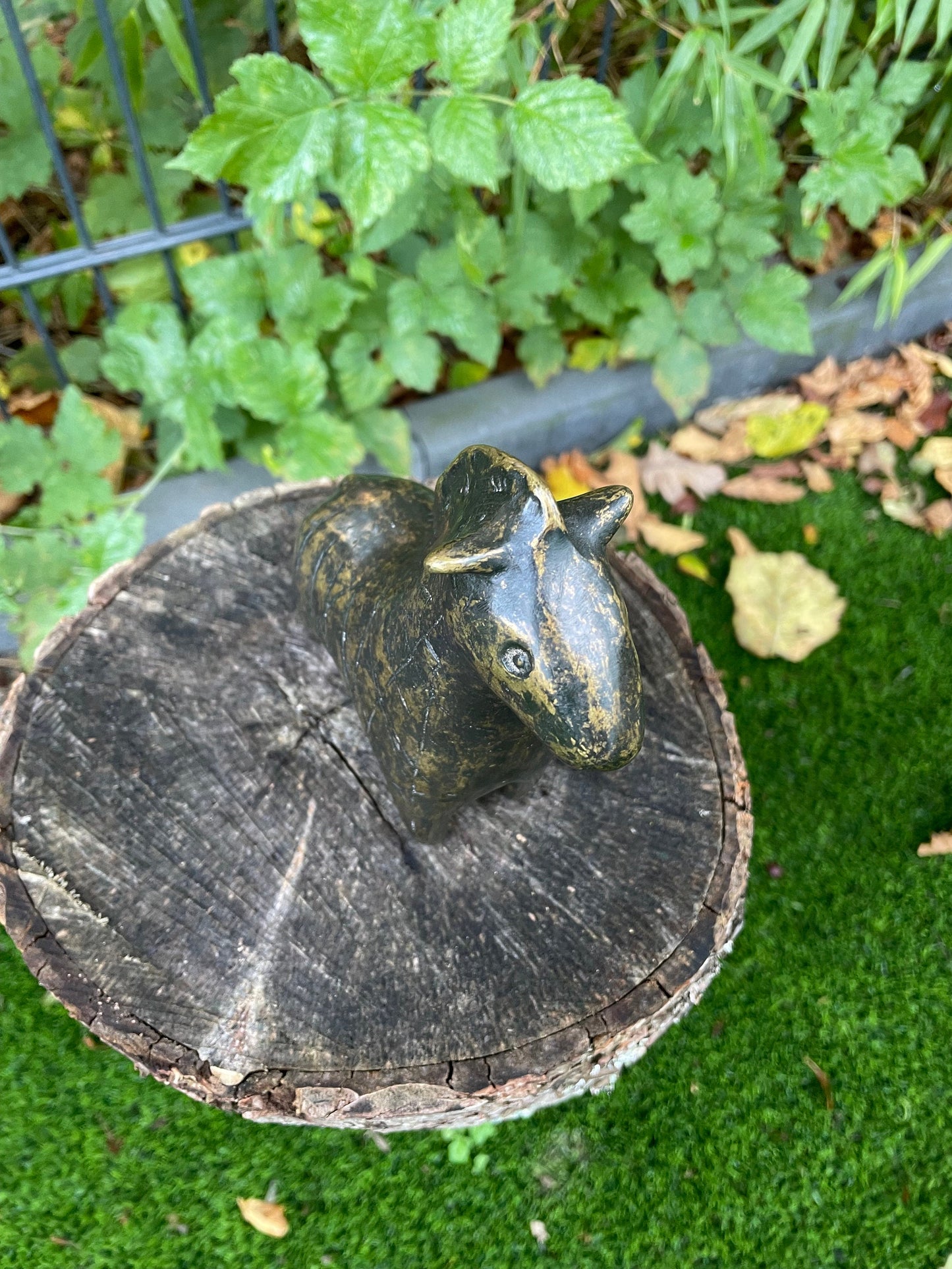 Abstract Ram – Bronze Sculpture. 13x5x14cm