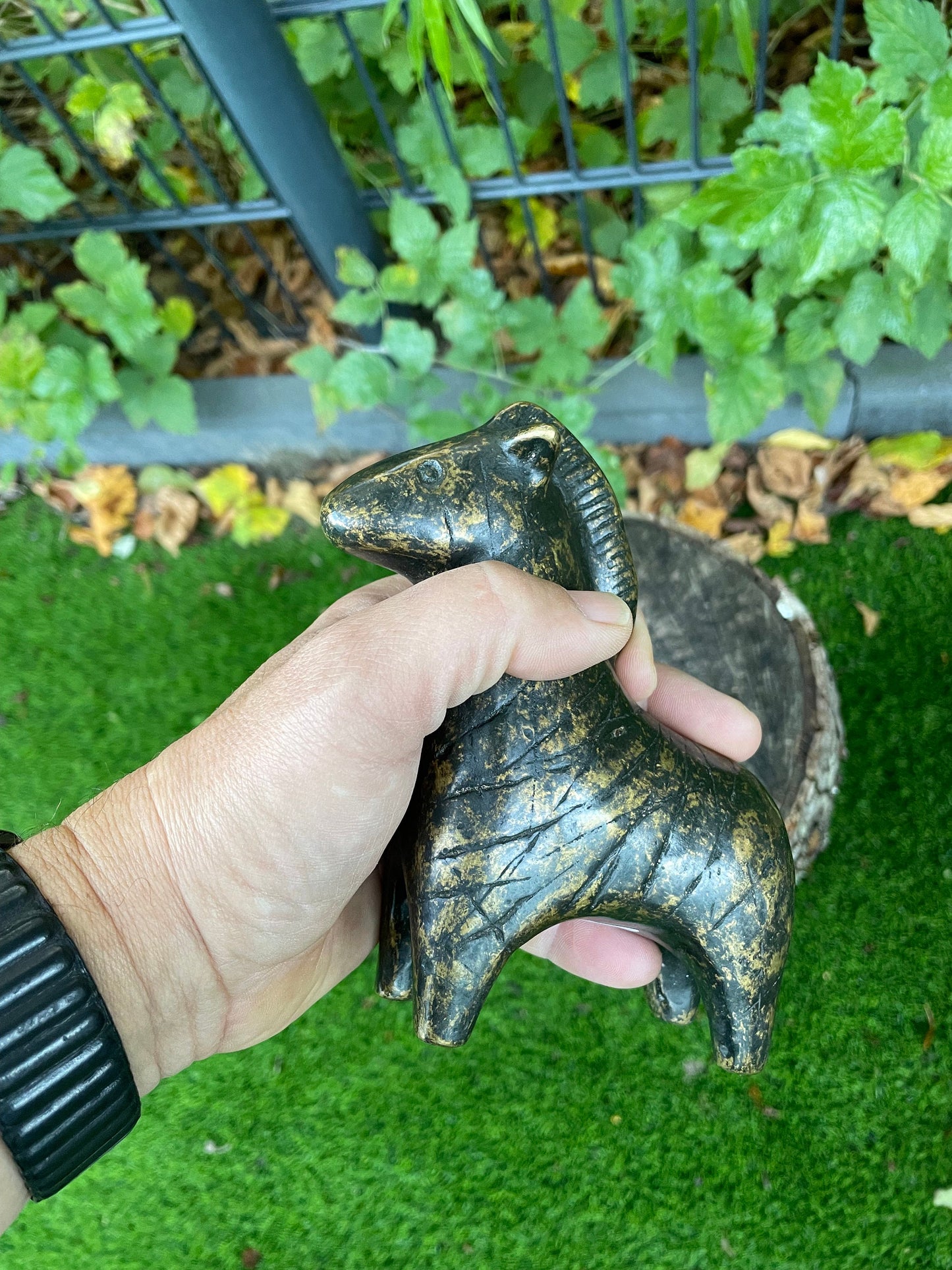 Abstract Ram – Bronze Sculpture. 13x5x14cm