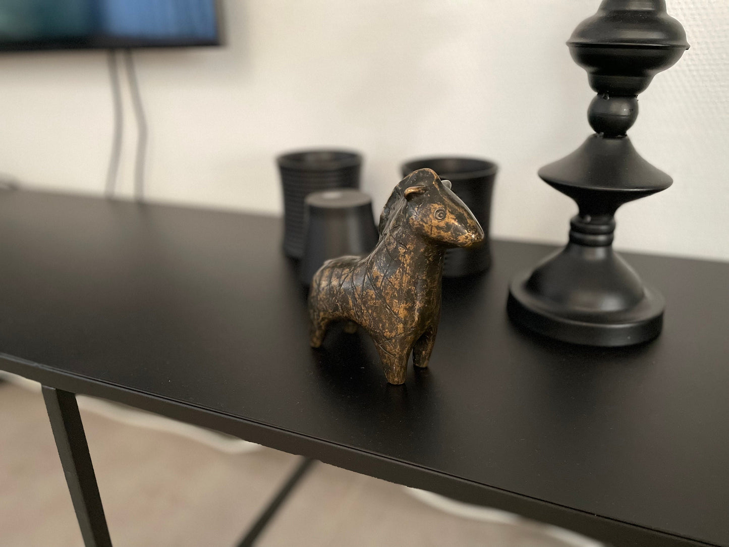 Abstract Ram – Bronze Sculpture. 13x5x14cm