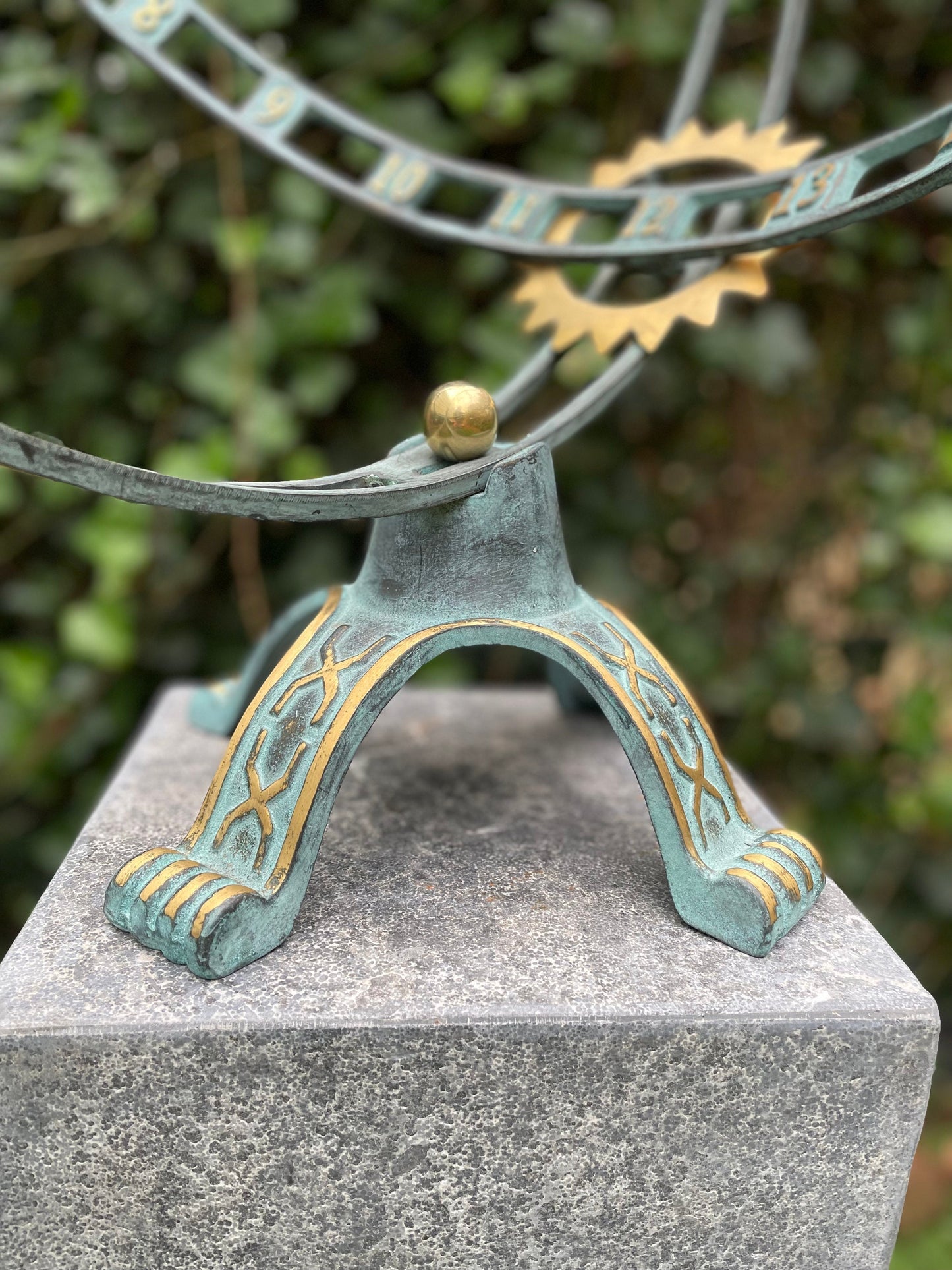 Astrological Sundial – Bronze Sculpture. 52x49x66cm
